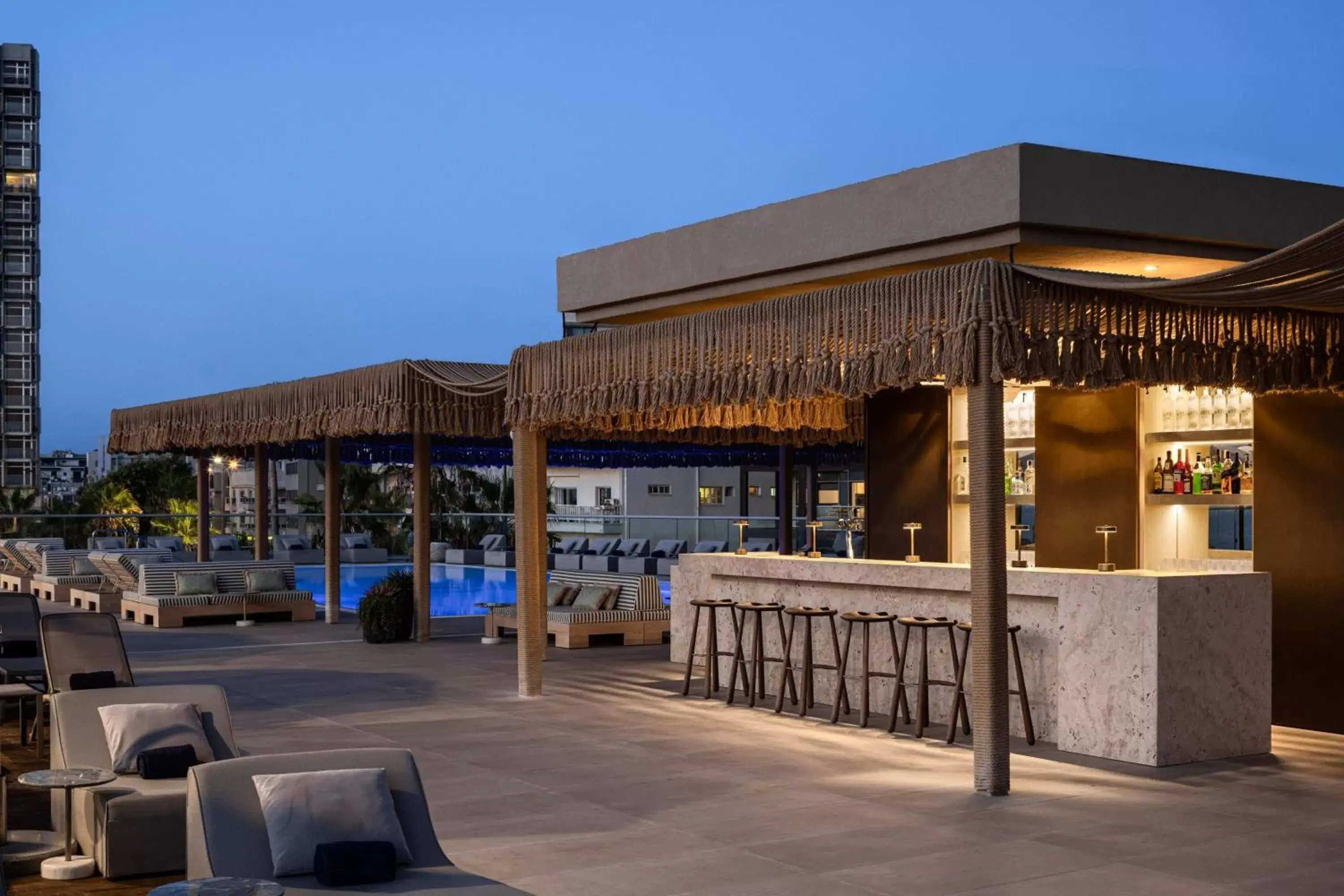 Swimming pool, Property Building in Sheraton Grand Tel Aviv