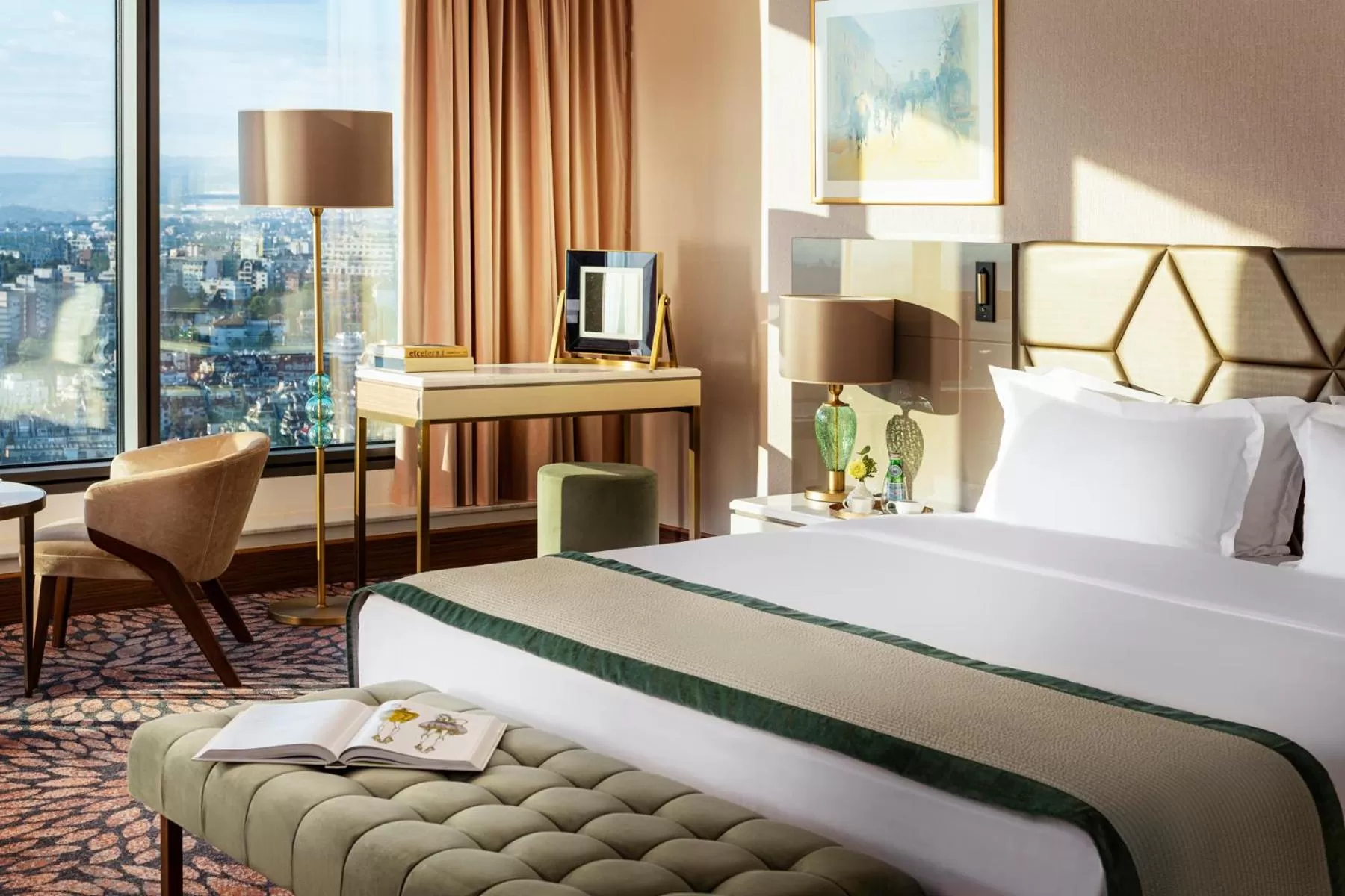 Bedroom, Bed in Grand Hotel Millennium Sofia