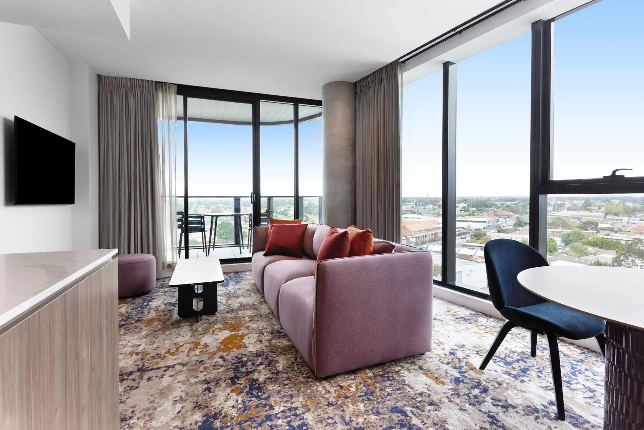 Seating Area in Adina Apartment Hotel Melbourne, Pentridge