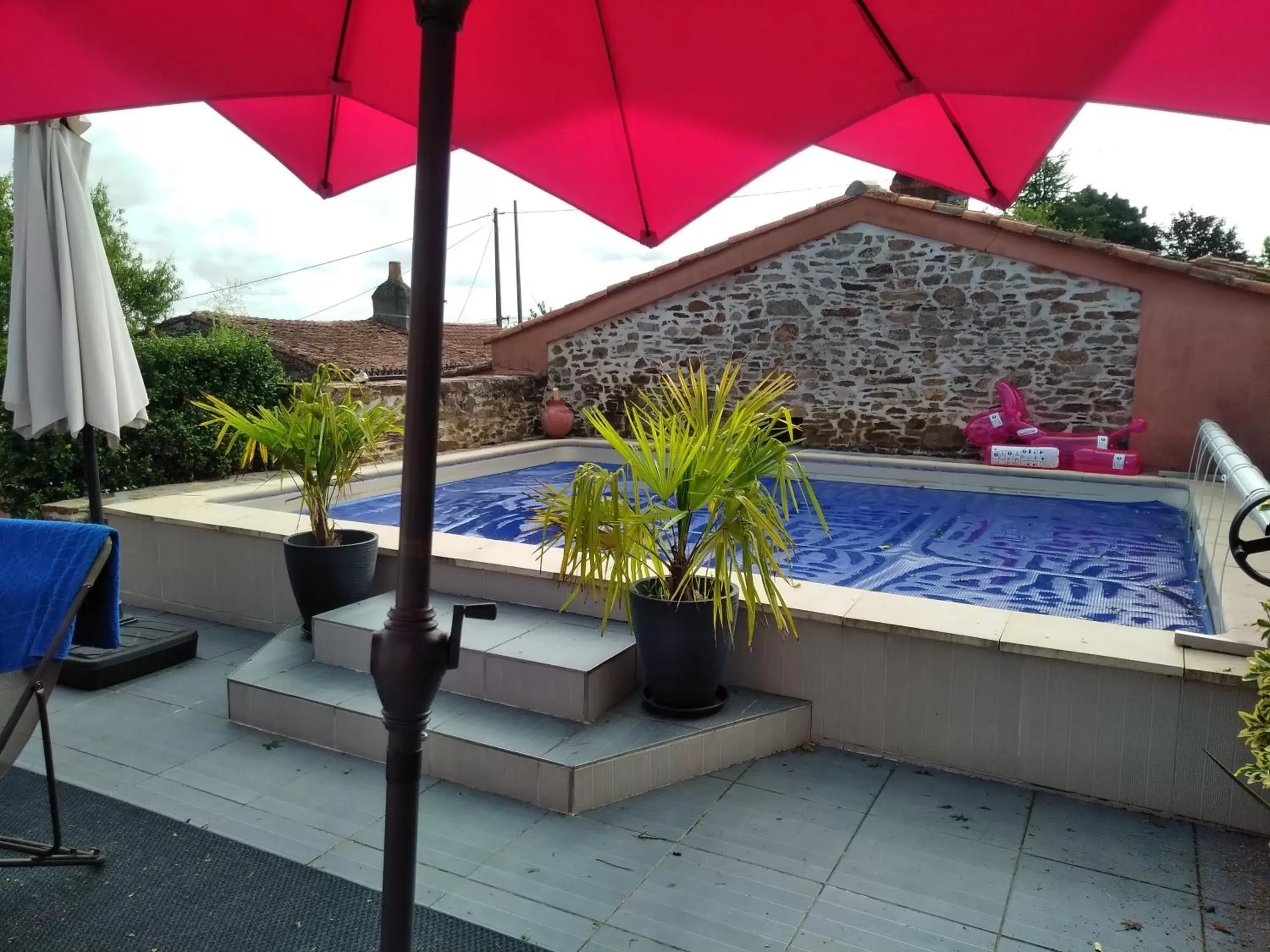 Patio, Swimming Pool in La Charaudière