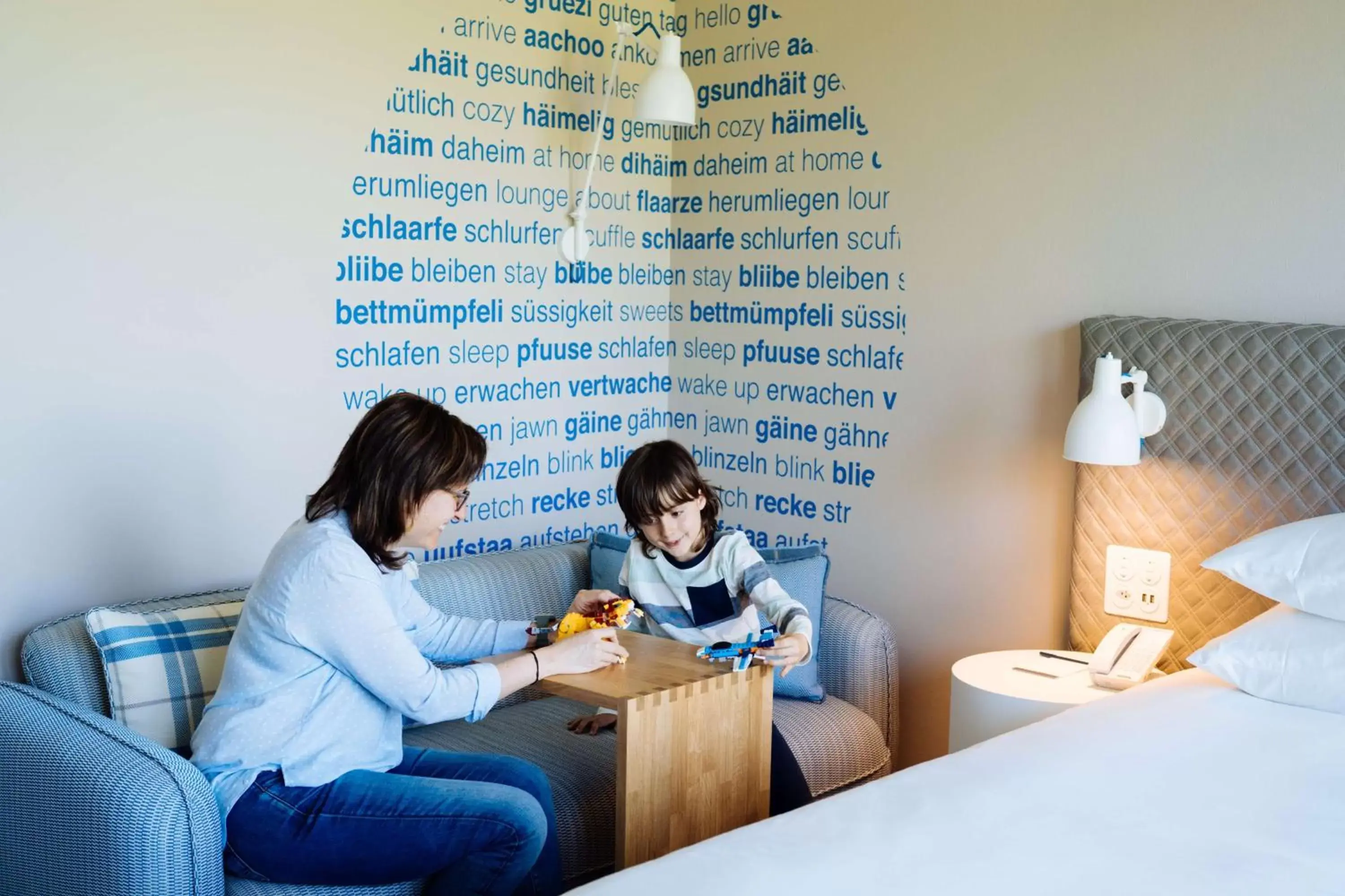 Bed, Family in Hyatt Place Zurich Airport the Circle