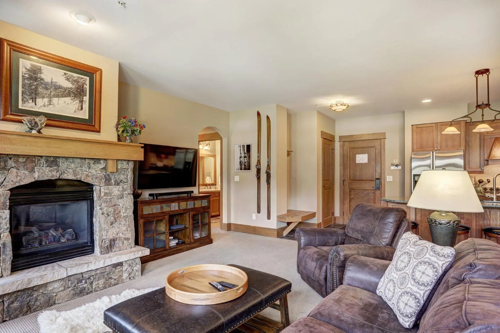 Living room in Timbers & Lone Eagle by Keystone Resort