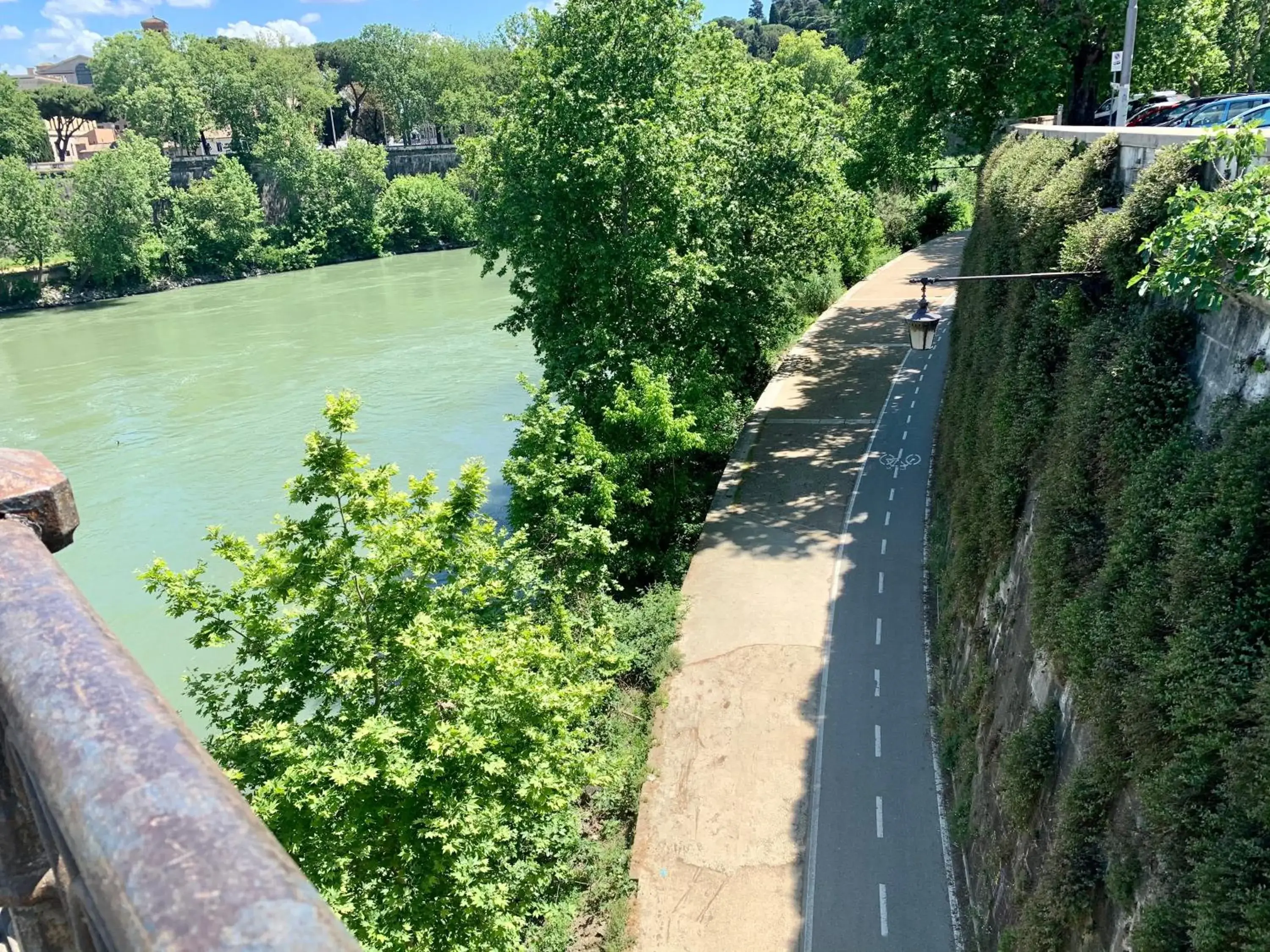 River view in Palazzo Baj in Trastevere