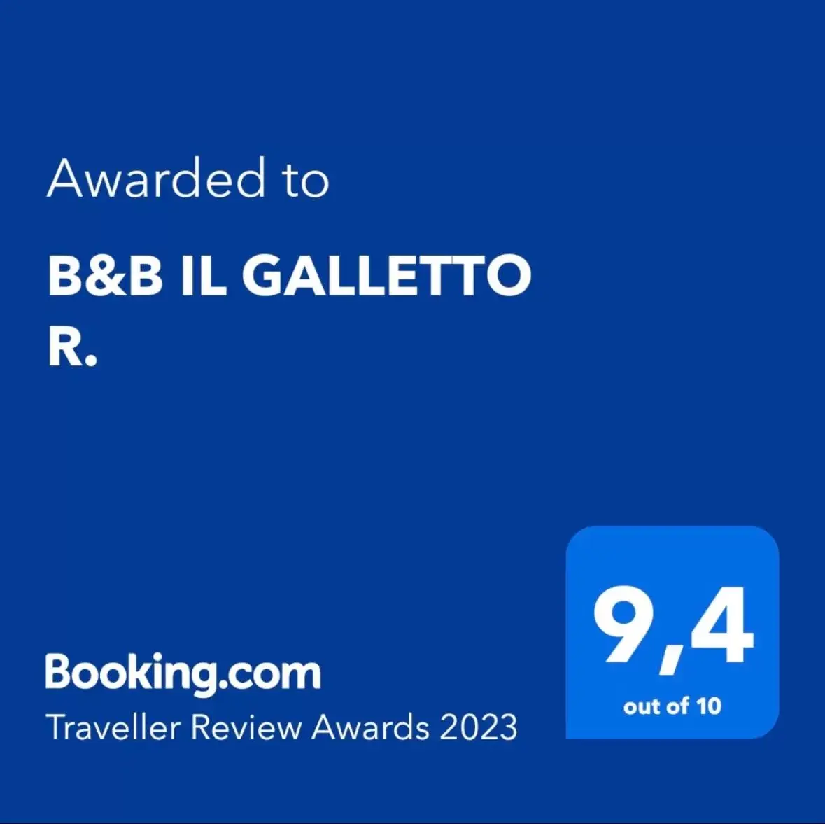 Logo/Certificate/Sign/Award in B&B IL GALLETTO R.