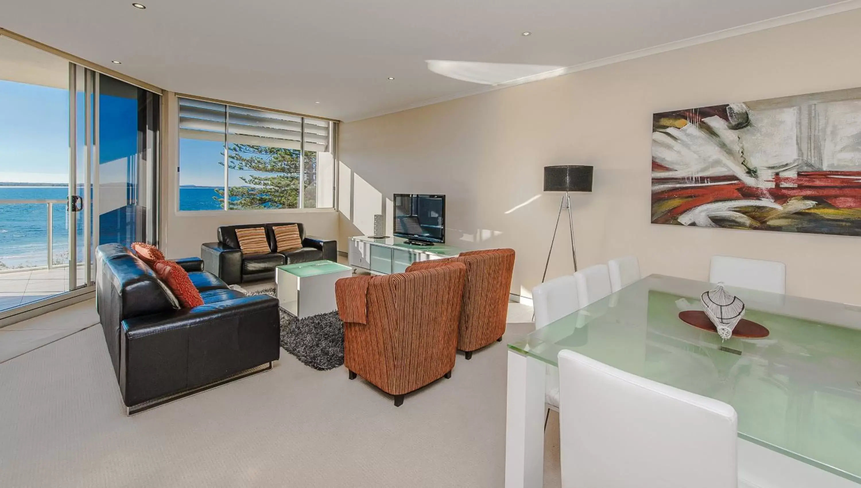 Living room, Seating Area in Sandcastle Apartments