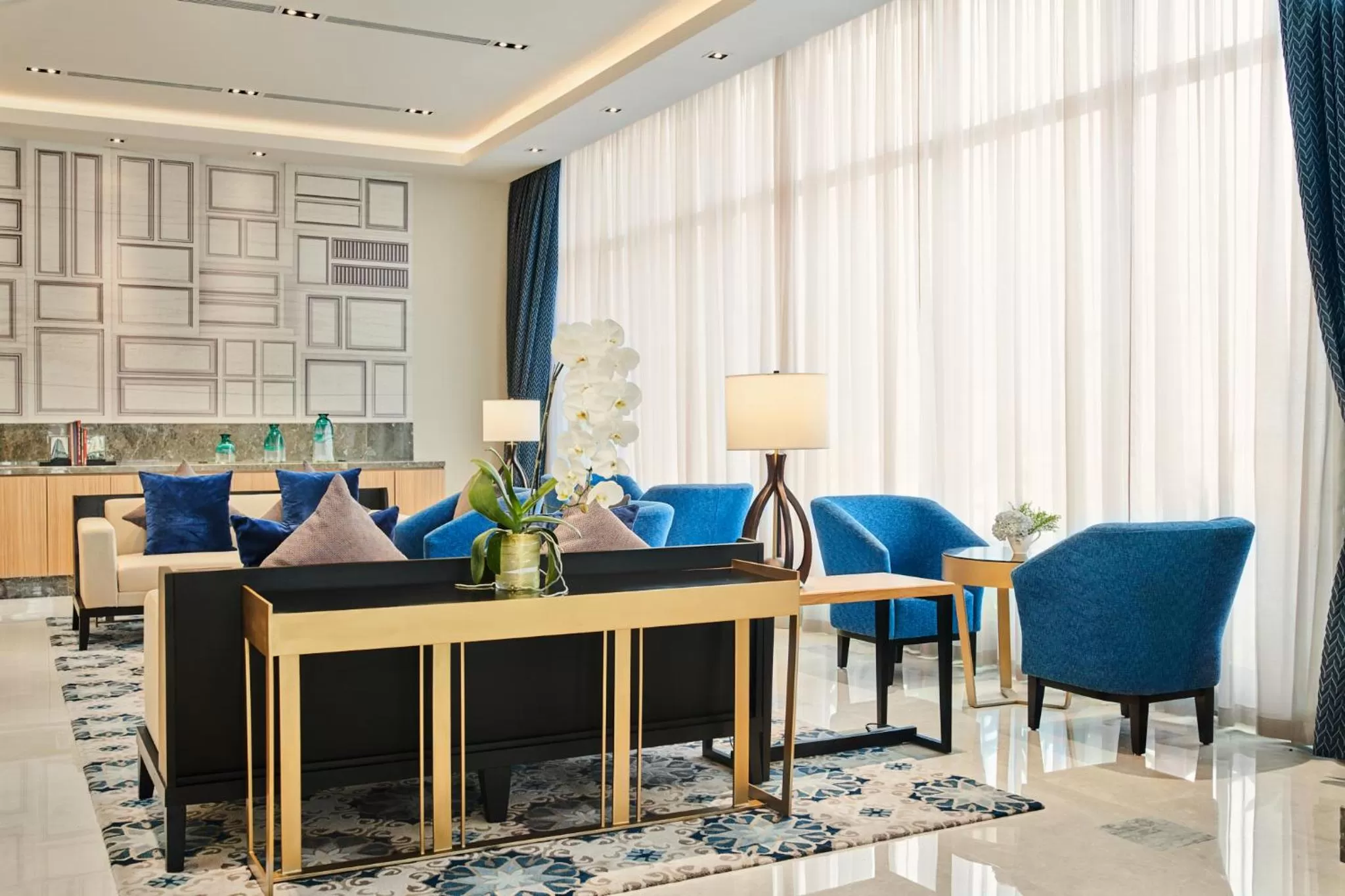 Communal lounge/ TV room in Oakwood Residence Saigon