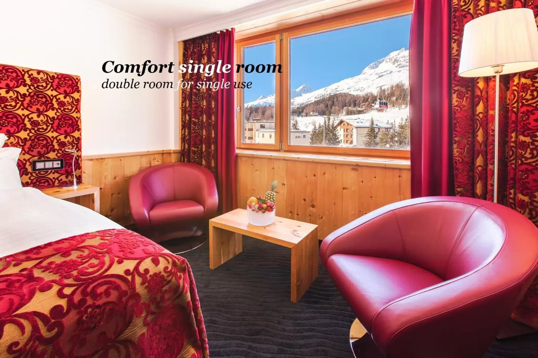 Photo of the whole room, Seating Area in Sport & Wellnesshotel San Gian St. Moritz