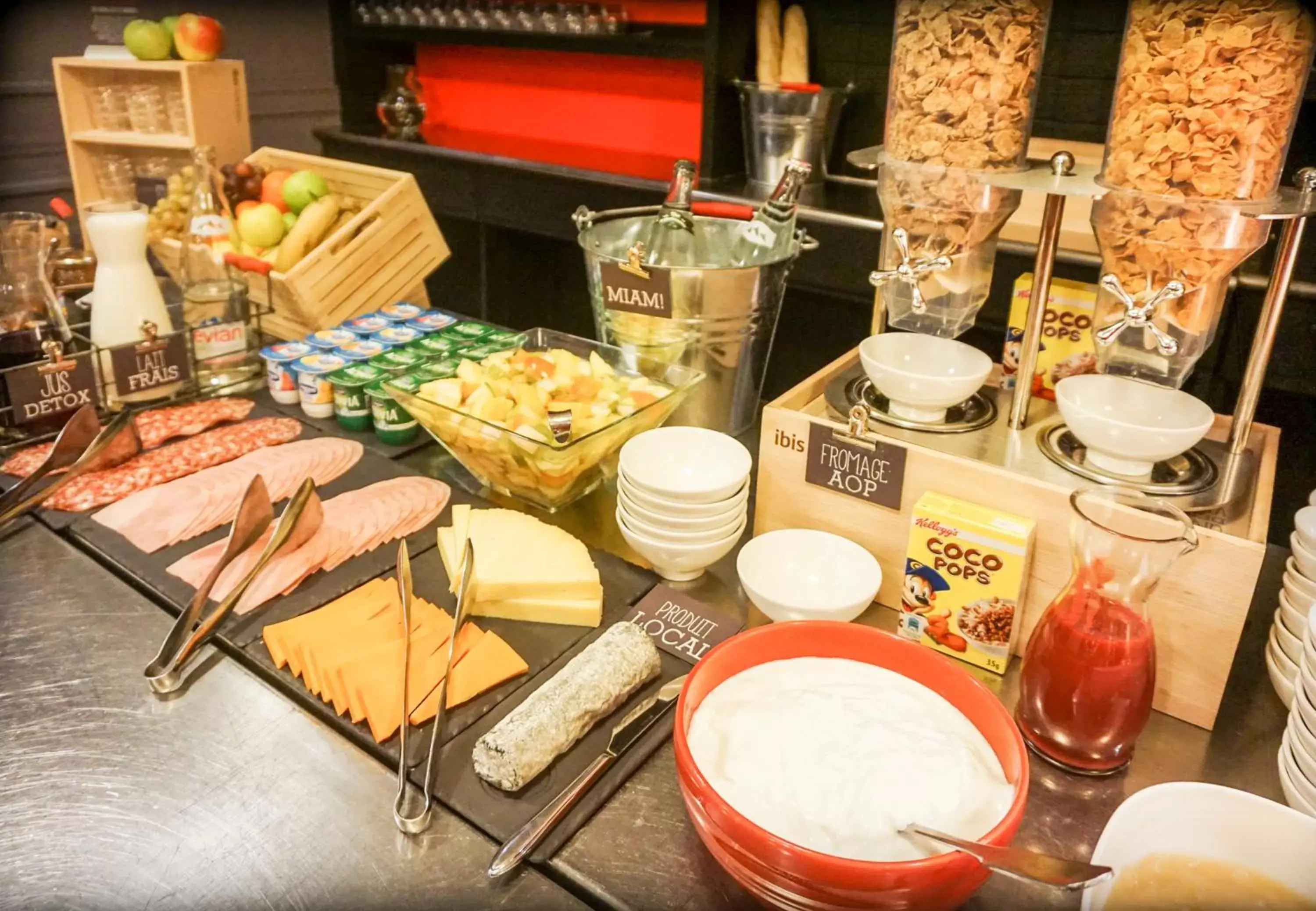 Buffet breakfast in ibis Dieppe Le Val Druel Buffet breakfast in ibis Dieppe Le Val Druel