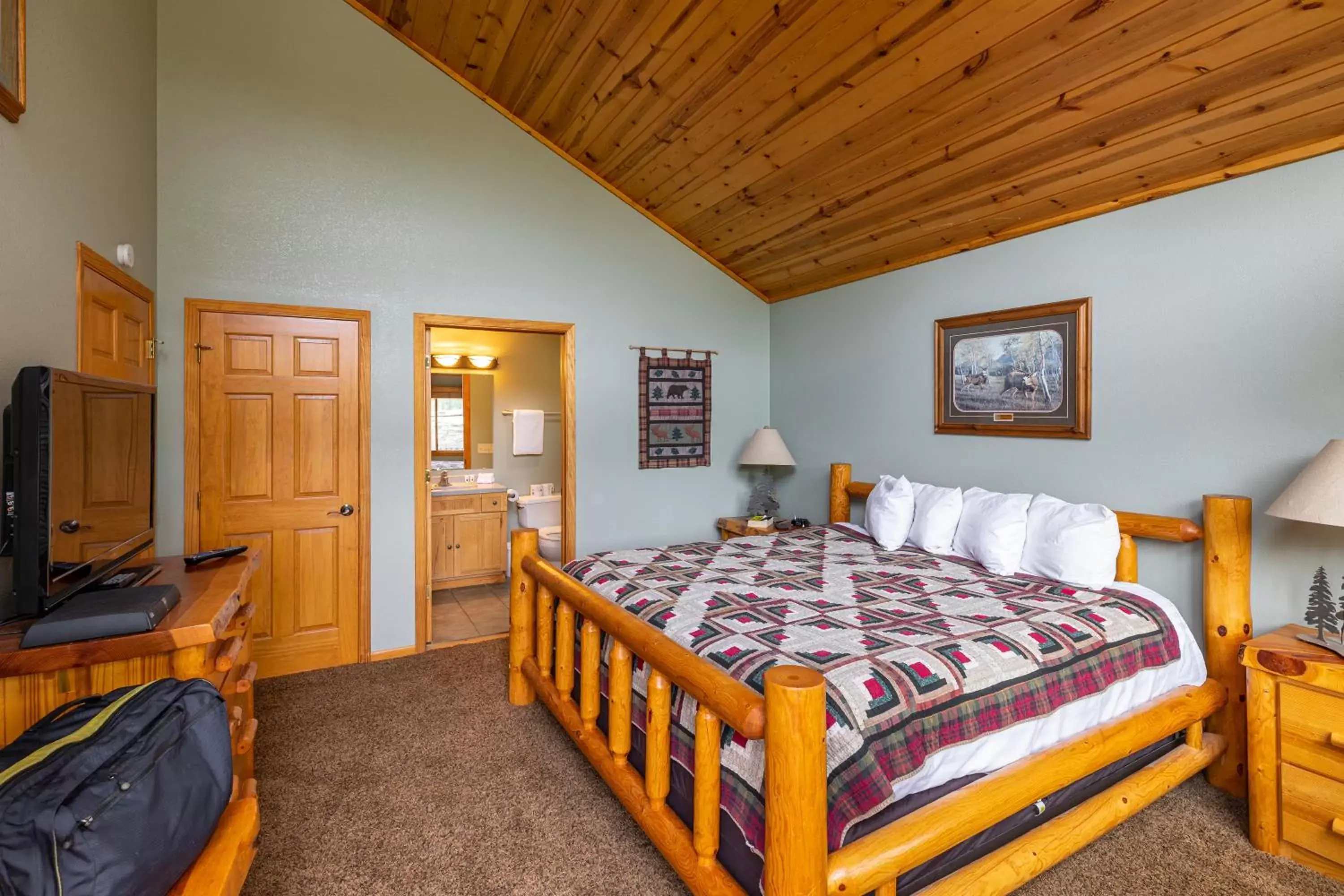 Bed in Lodge at Palmer Gulch