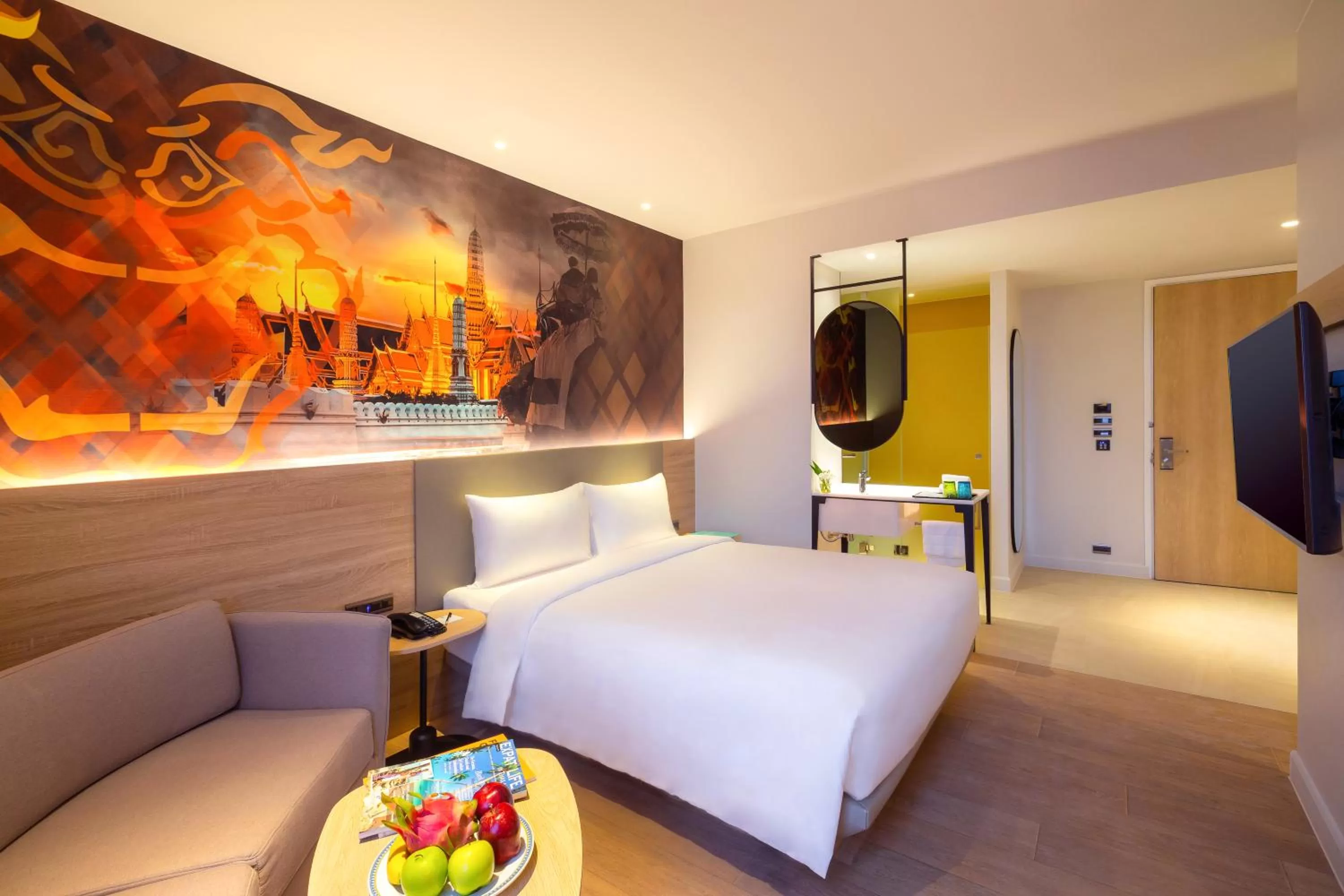 Photo of the whole room, Bed in ibis Styles Bangkok Ratchada