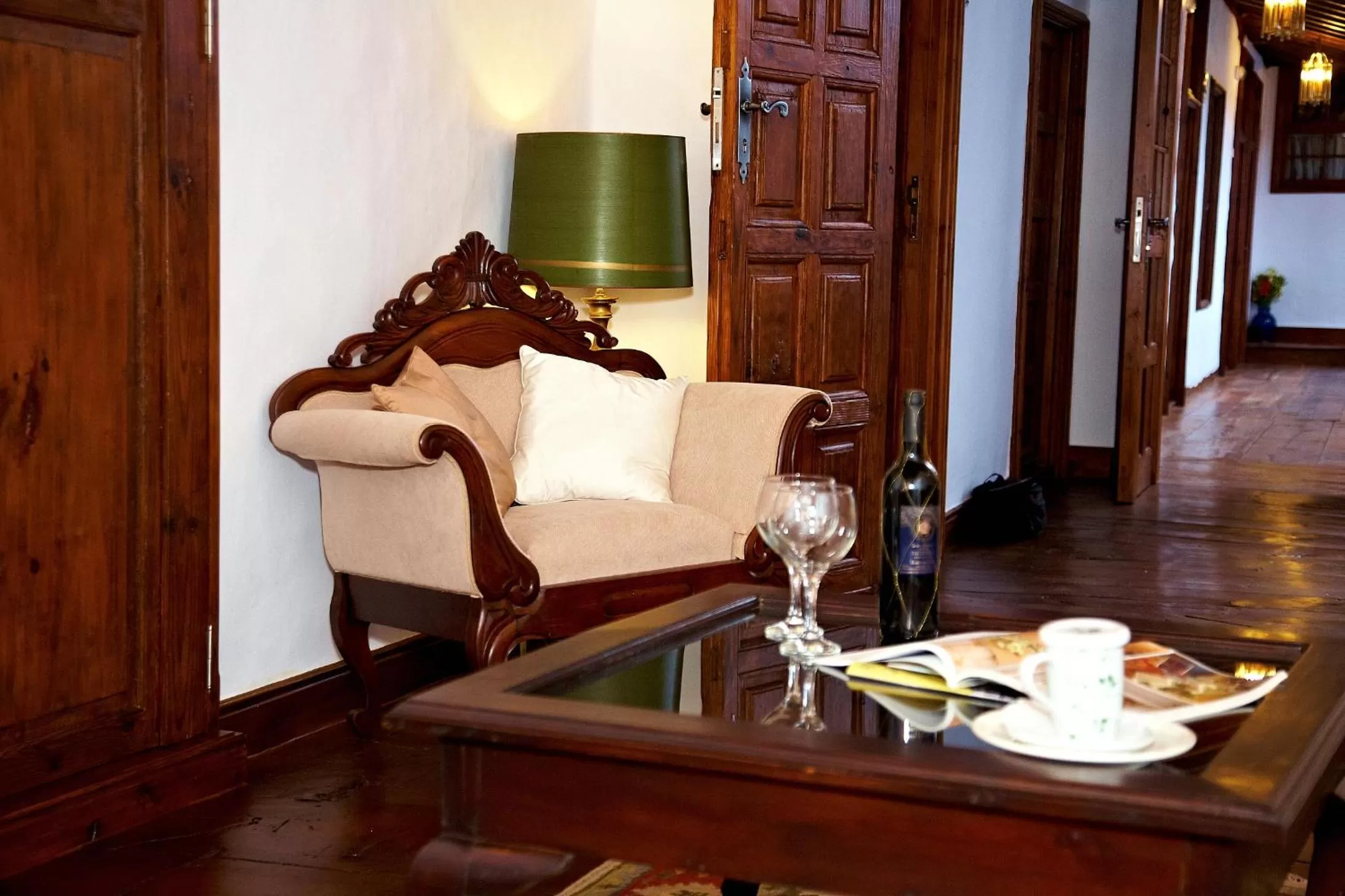 Seating area in Hotel Emblemático San Agustin