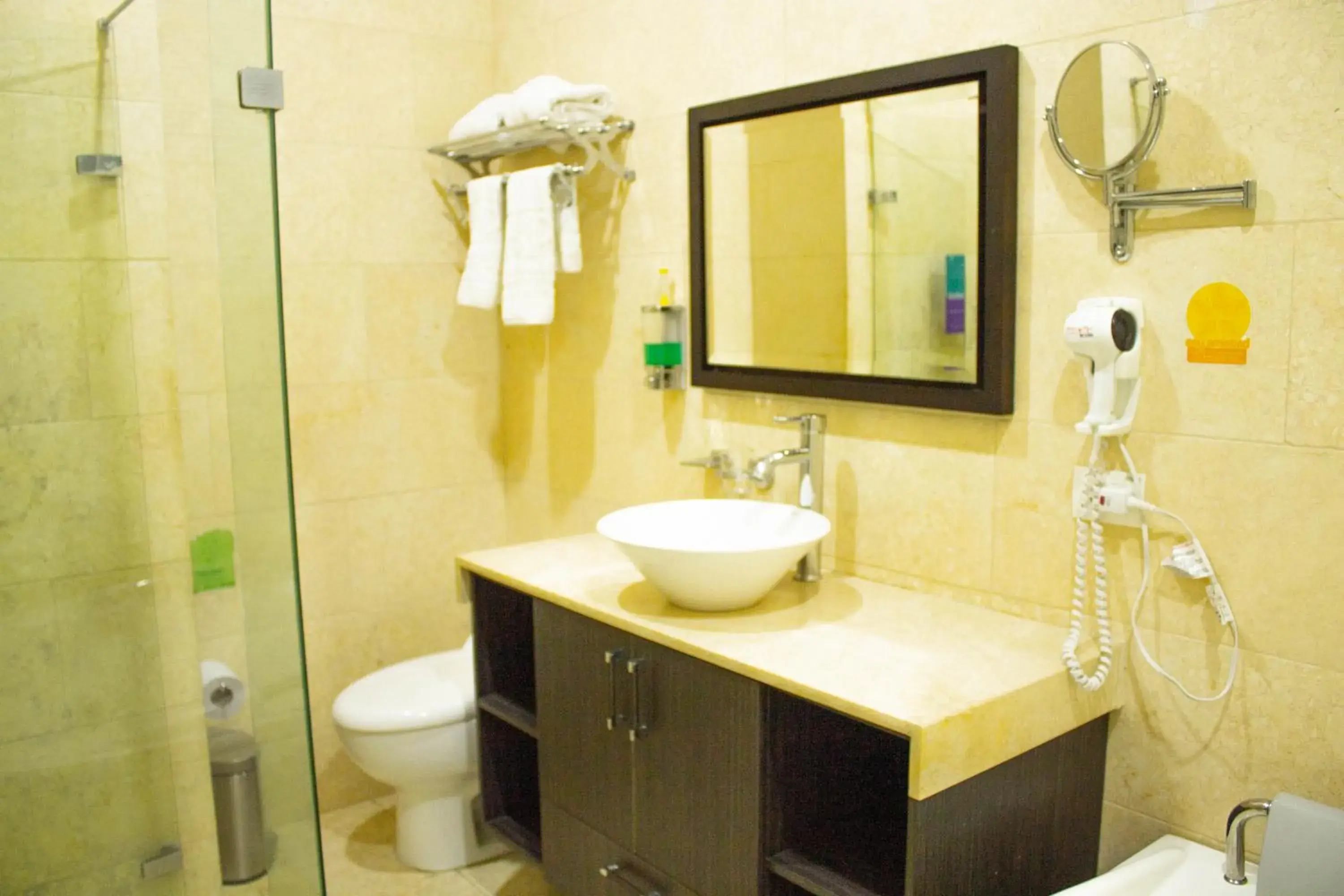 Shower, Bathroom in Hotel Bolivariana Plaza