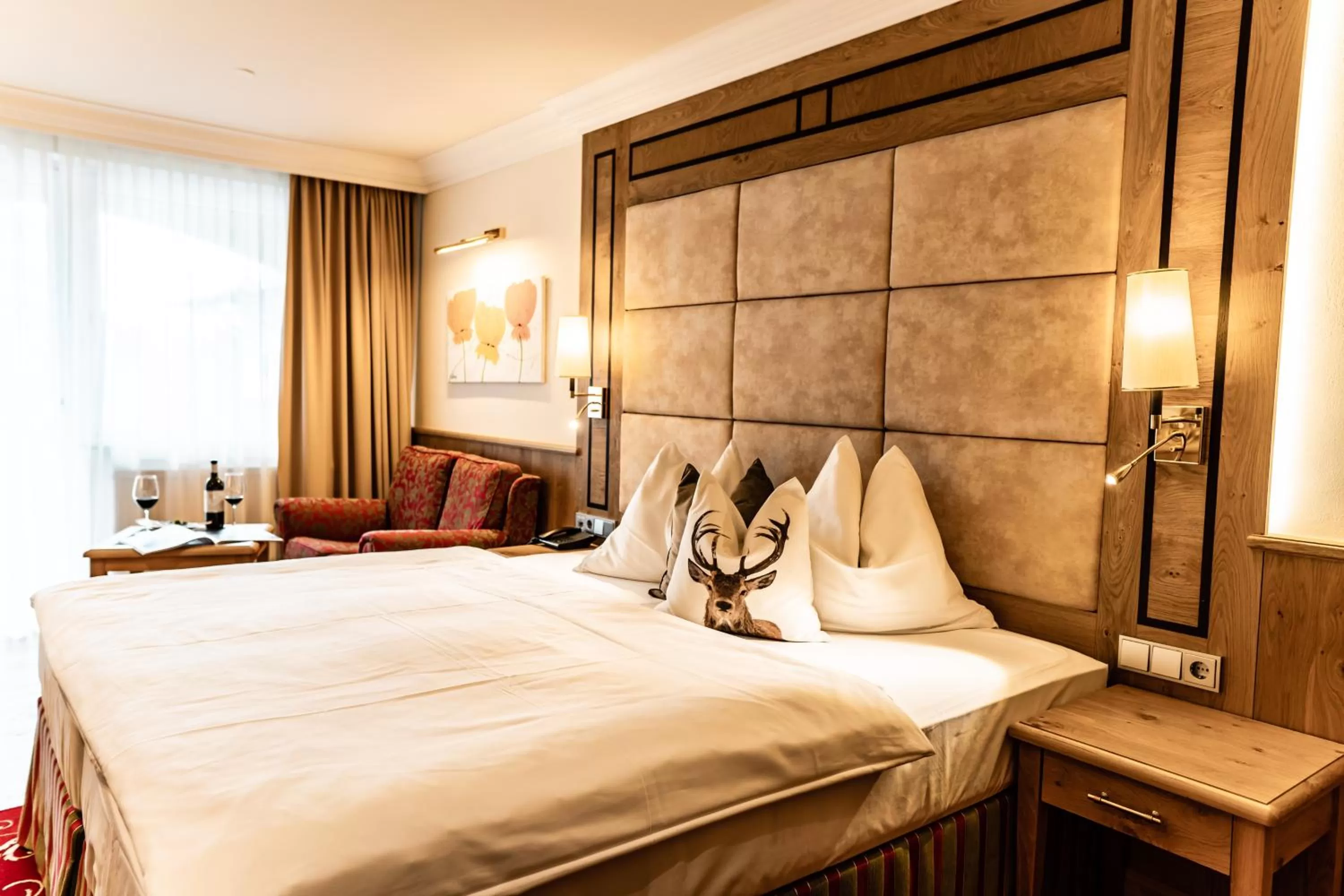 Photo of the whole room, Bed in Hotel Hubertushof