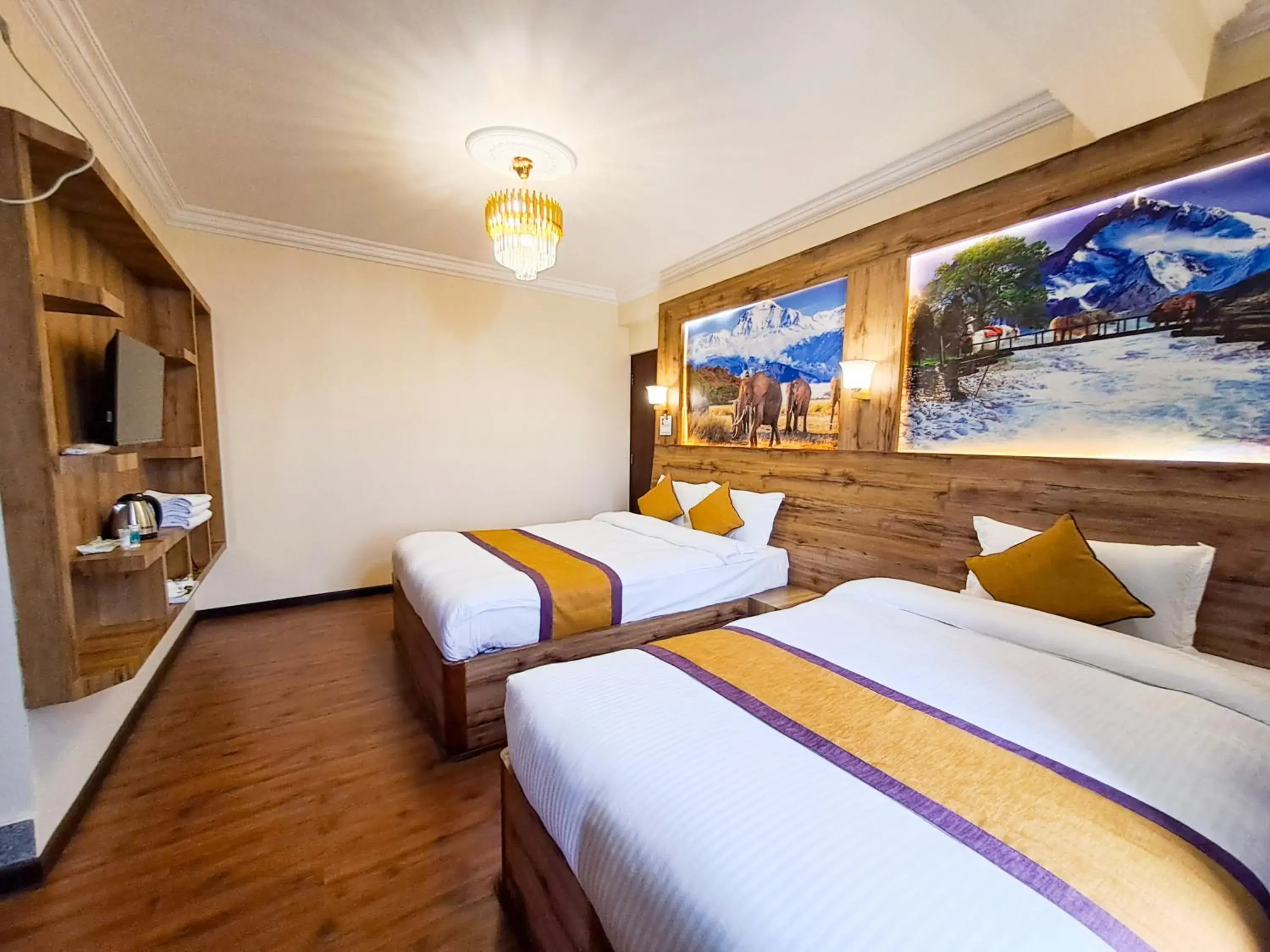 Bedroom, Bed in Prem Durbar Hotel & Nagarkot Zipline