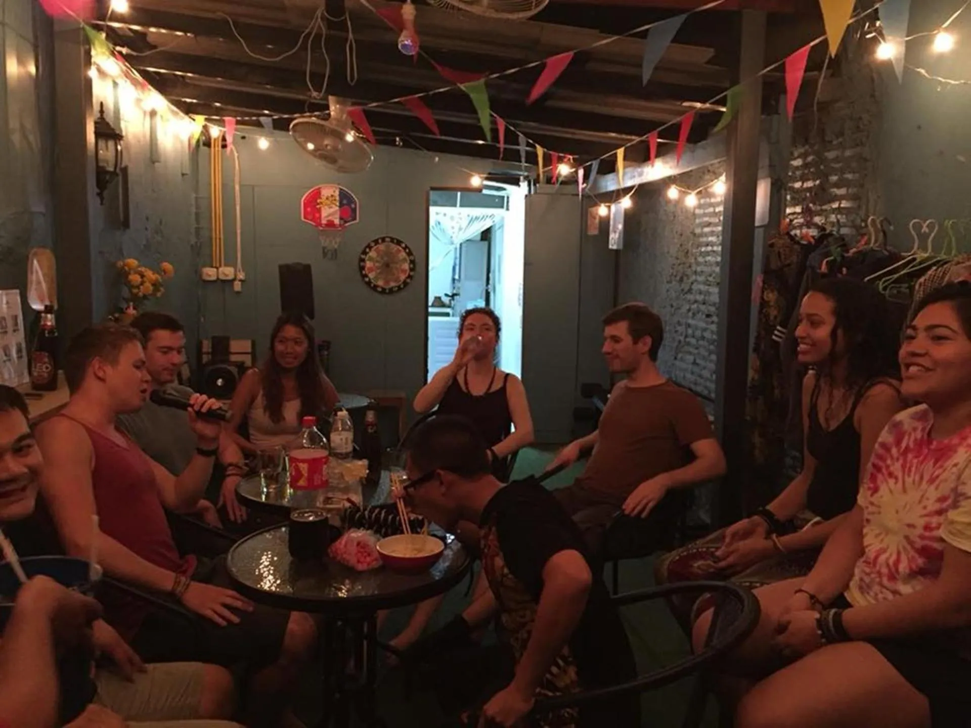 Balcony/Terrace in Zee Thai Hostel