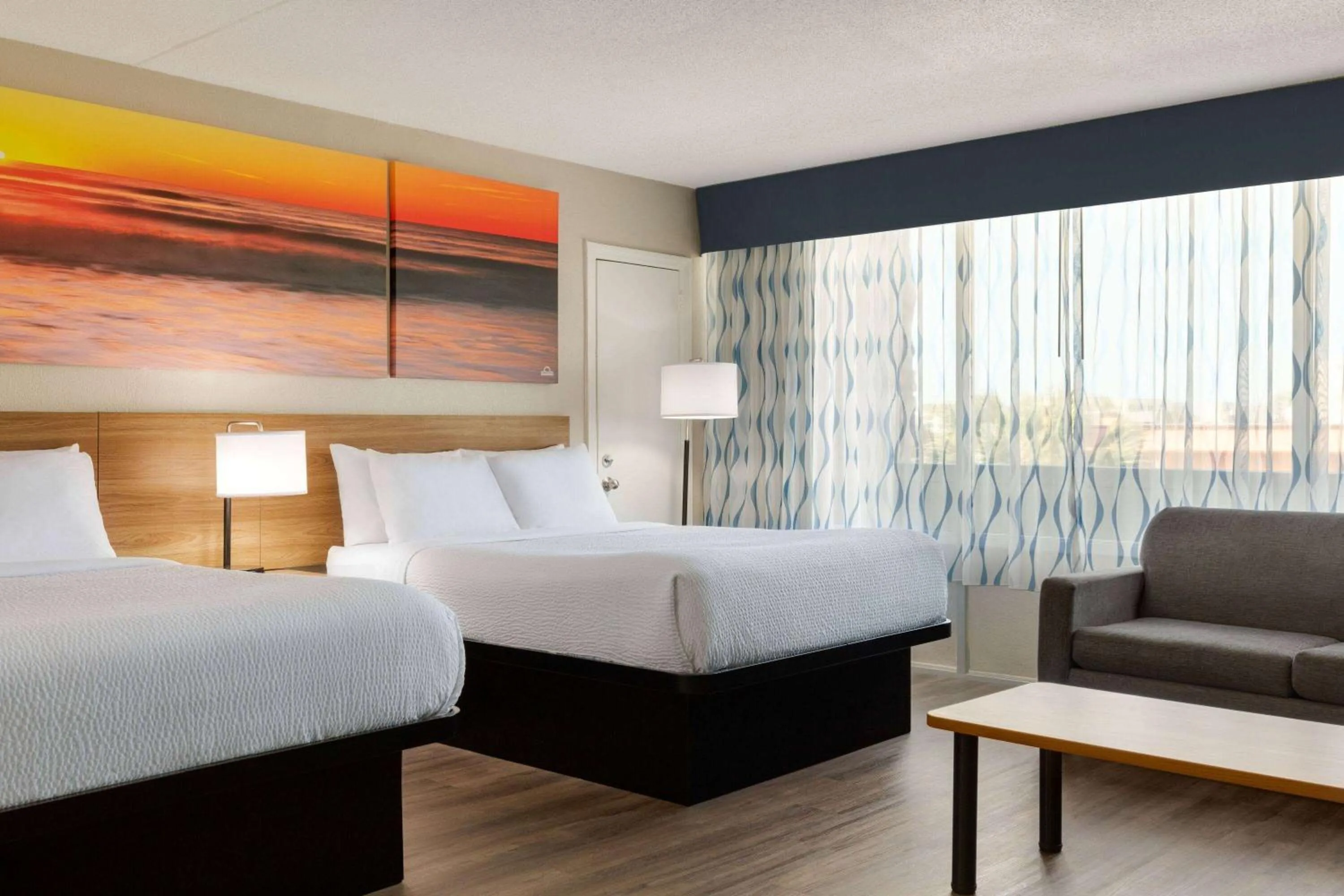 Photo of the whole room, Bed in Days Inn by Wyndham Myrtle Beach-Beach Front