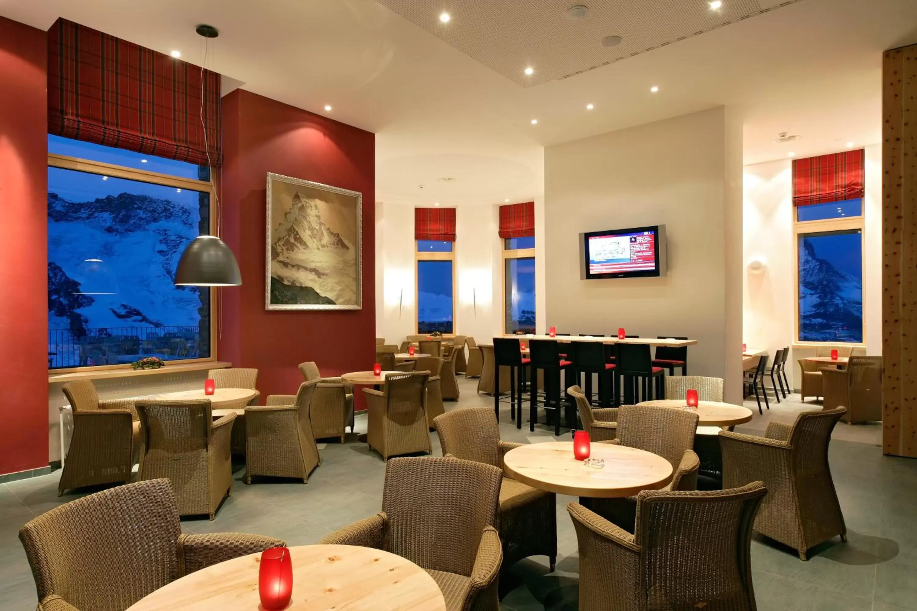 Lounge or bar, Restaurant/Places to Eat in 3100 Kulmhotel Gornergrat