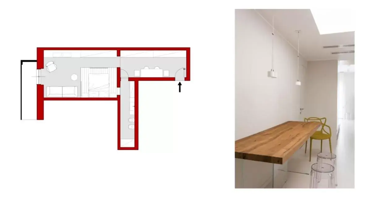 Floor Plan in B&B Portorosso