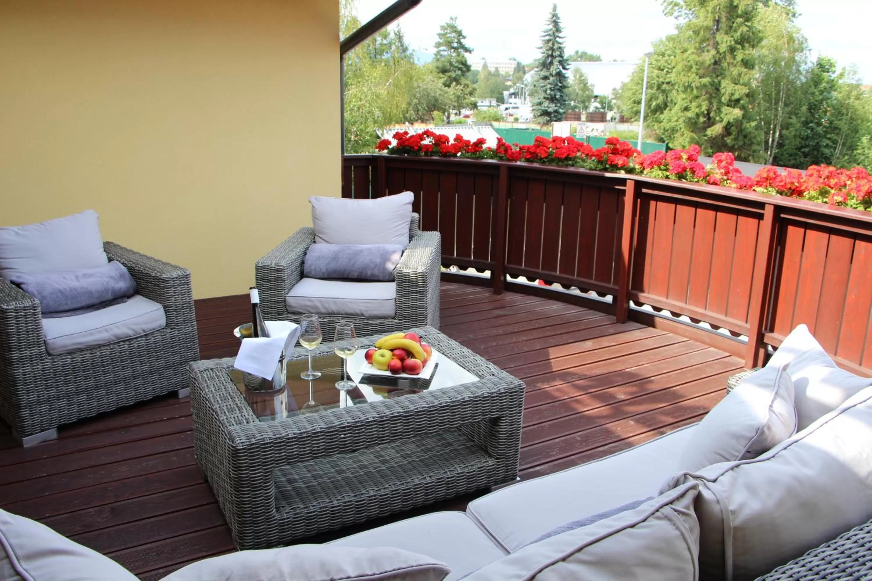 Balcony/Terrace in Boutique Hotel Villa ZAUBER