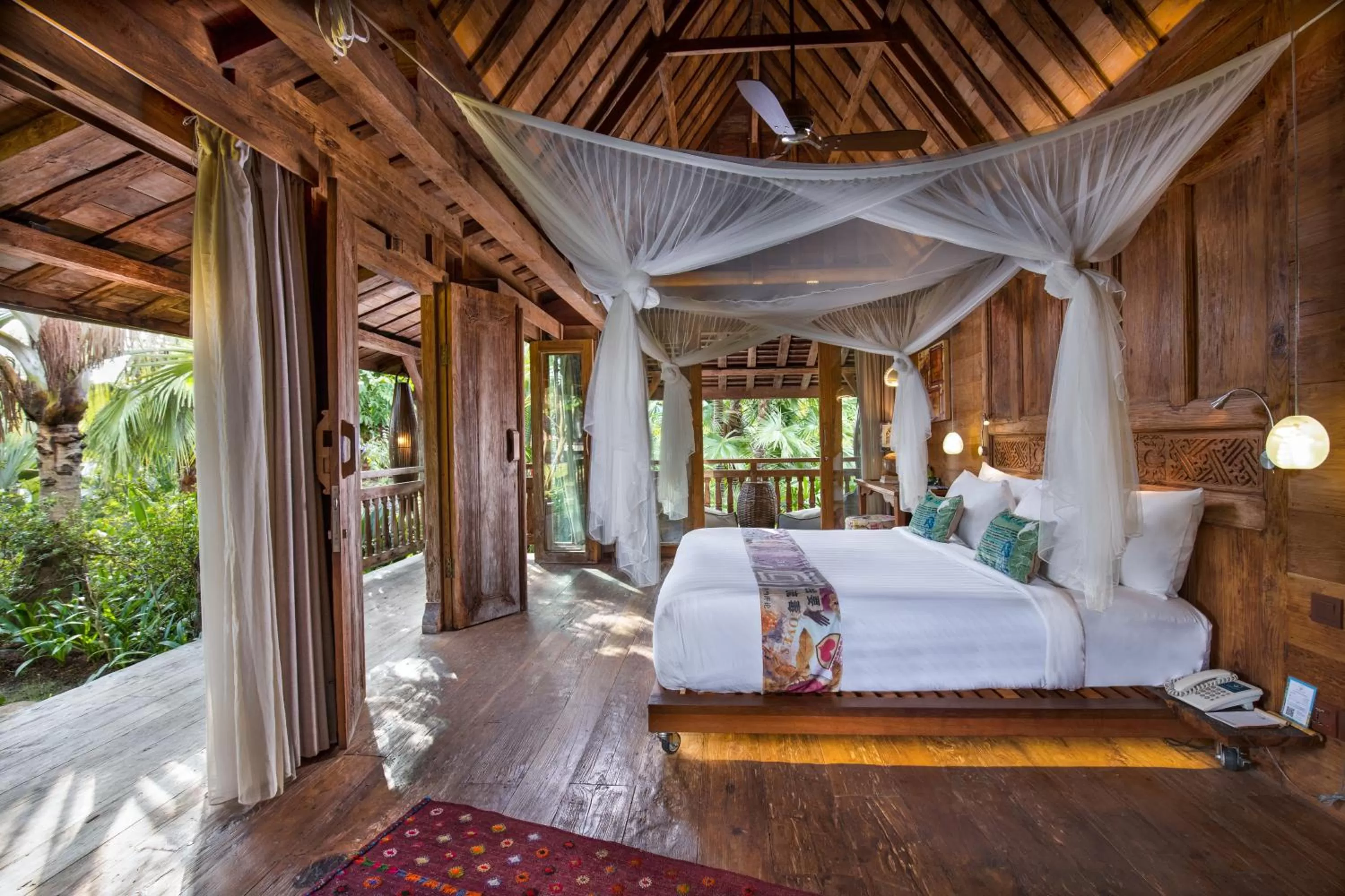 Bed in Blue Karma Dijiwa Ubud
