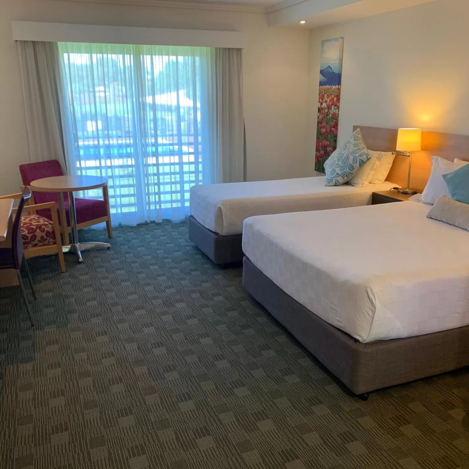 Pool view, Bed in Springs Shoalhaven Nowra