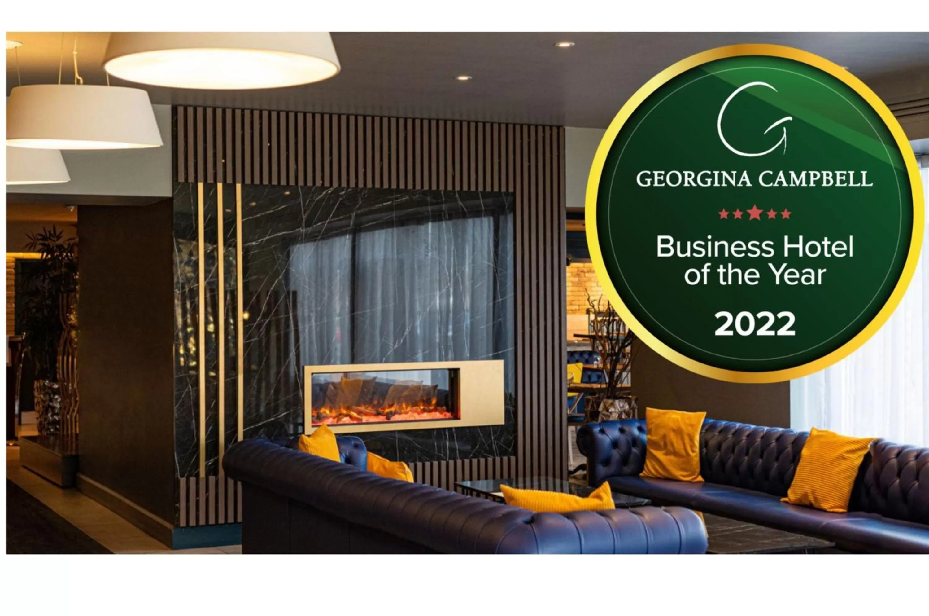 Communal lounge/ TV room in Nox Hotel Galway