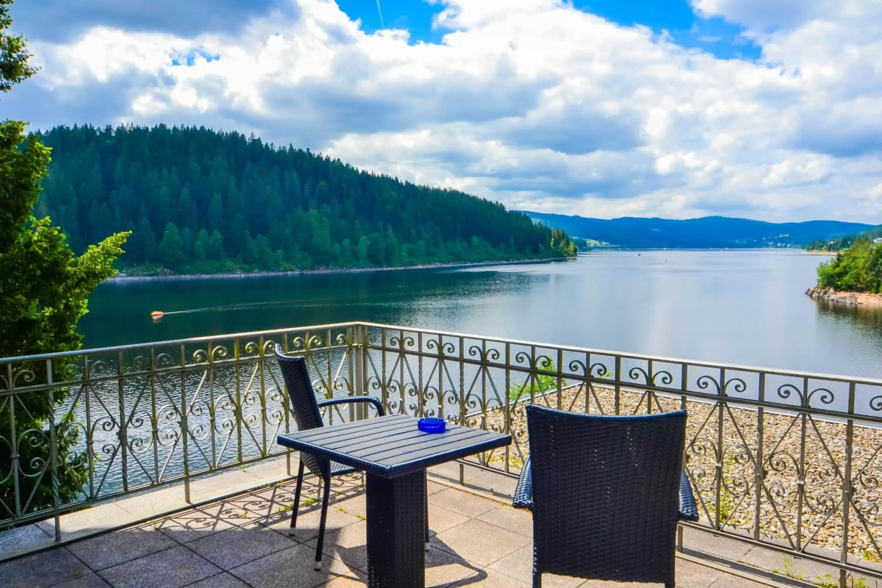 Lake view in Seehotel Hubertus