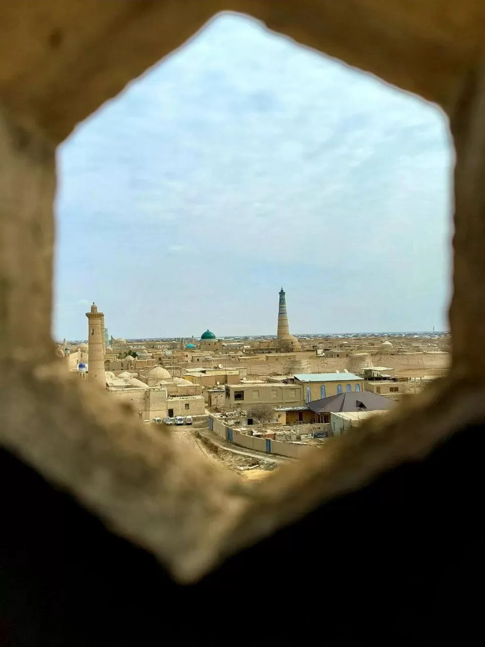 City view in madrasah Polvon-Qori boutique hotel XIX century