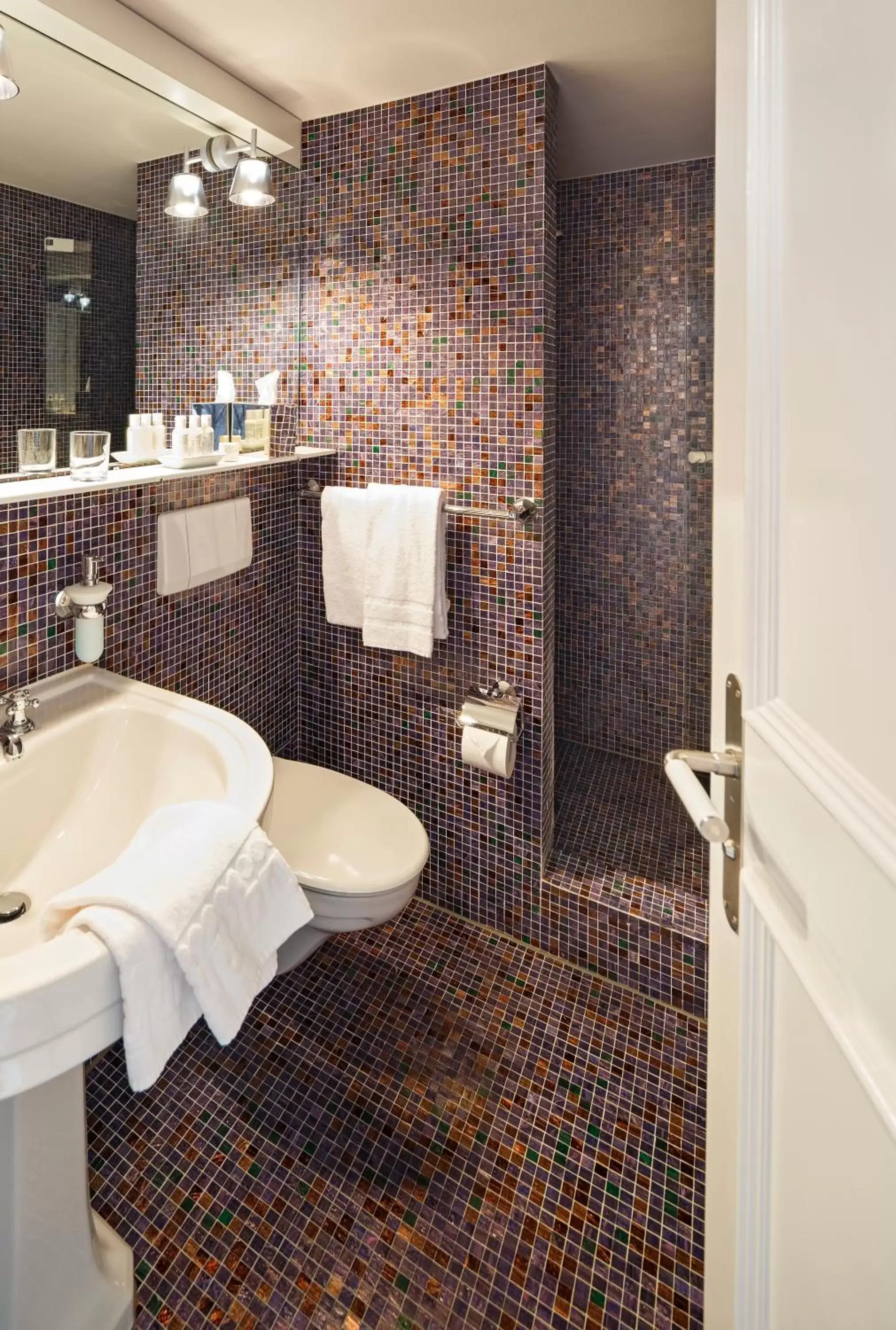 Shower, Bathroom in Hotel Rössli