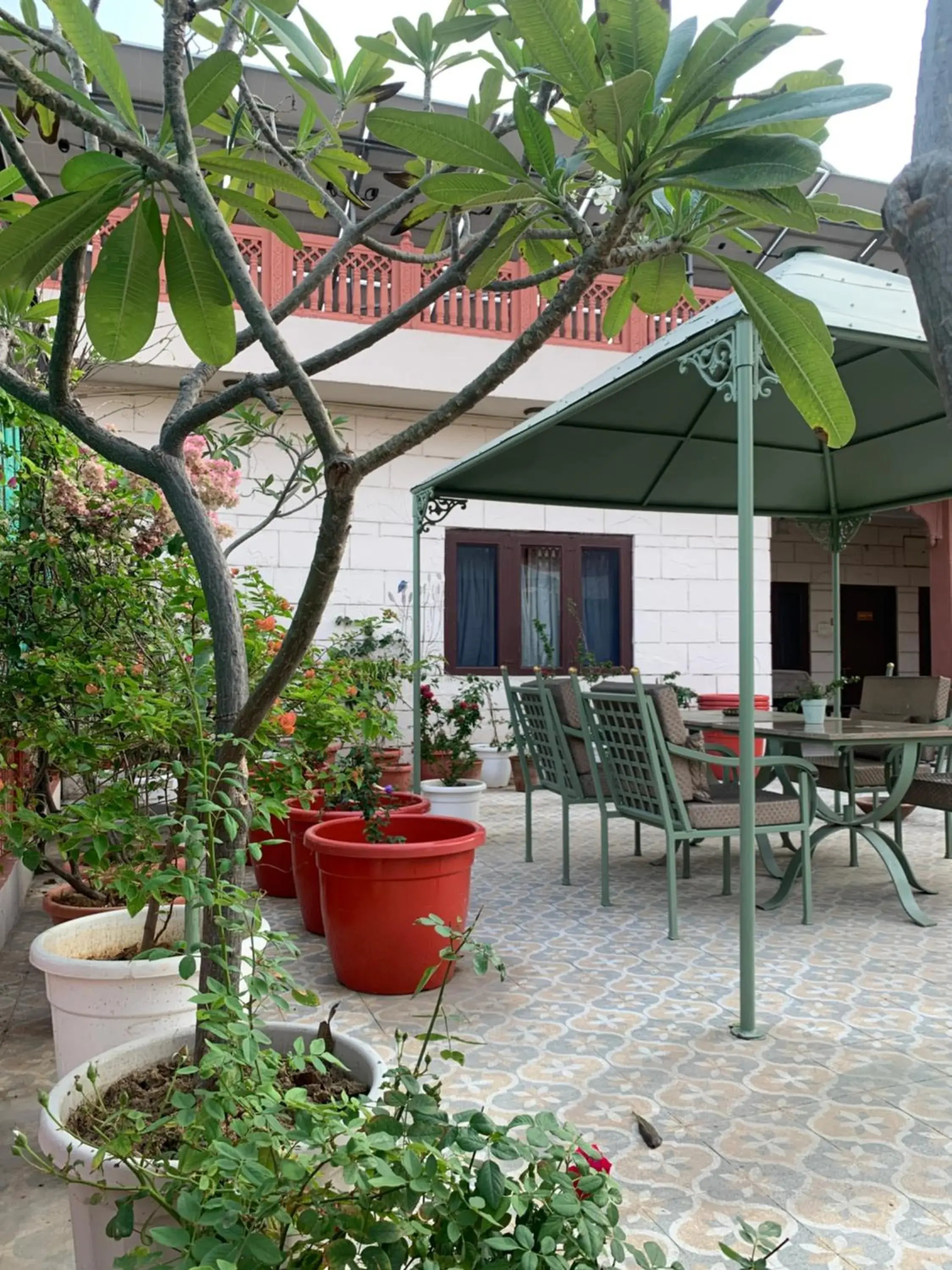 Patio in Suryaa Villa Jaipur - A Boutique Heritage Haveli