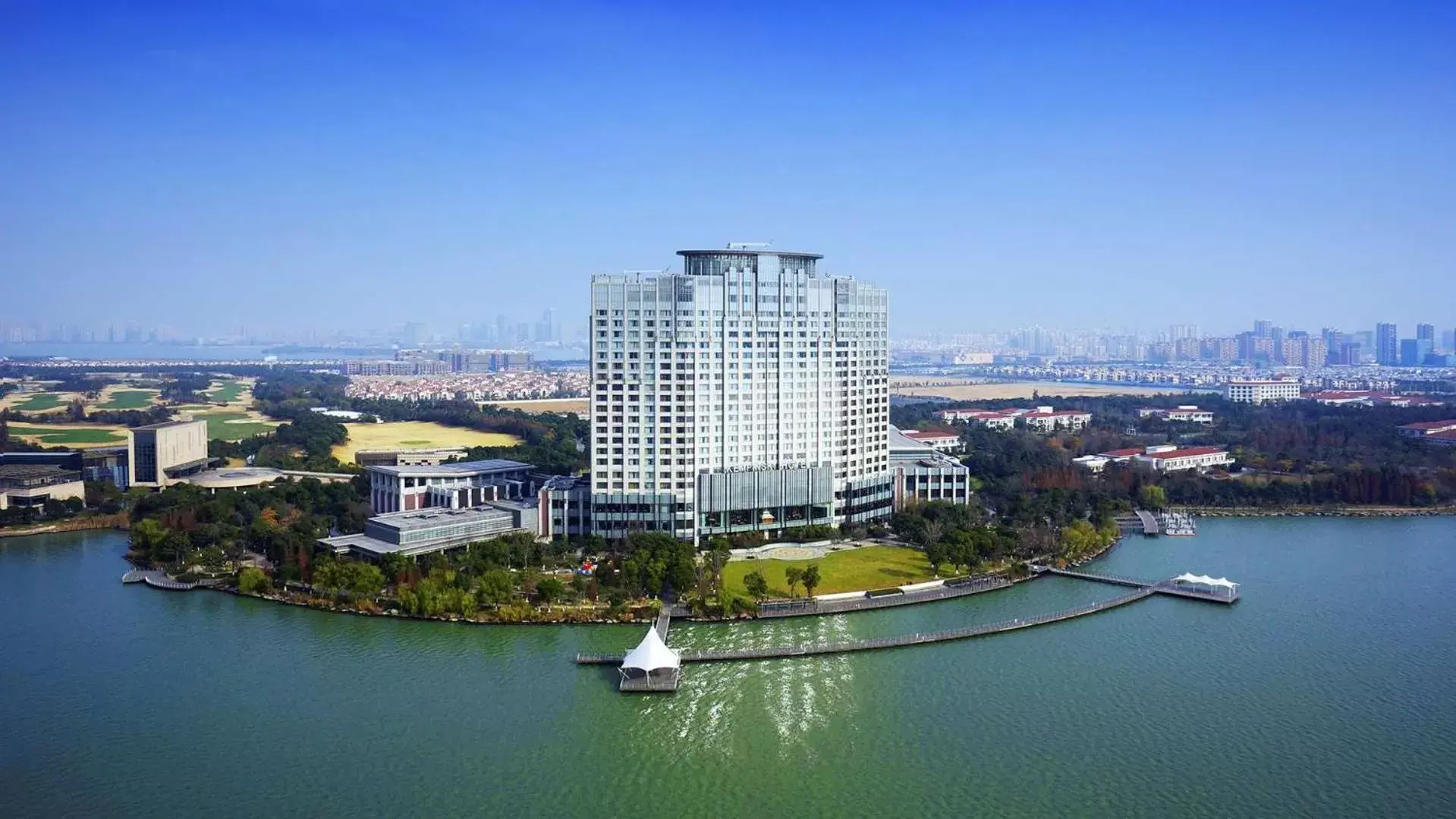 Property building, Bird's-eye View in Kempinski Hotel Suzhou