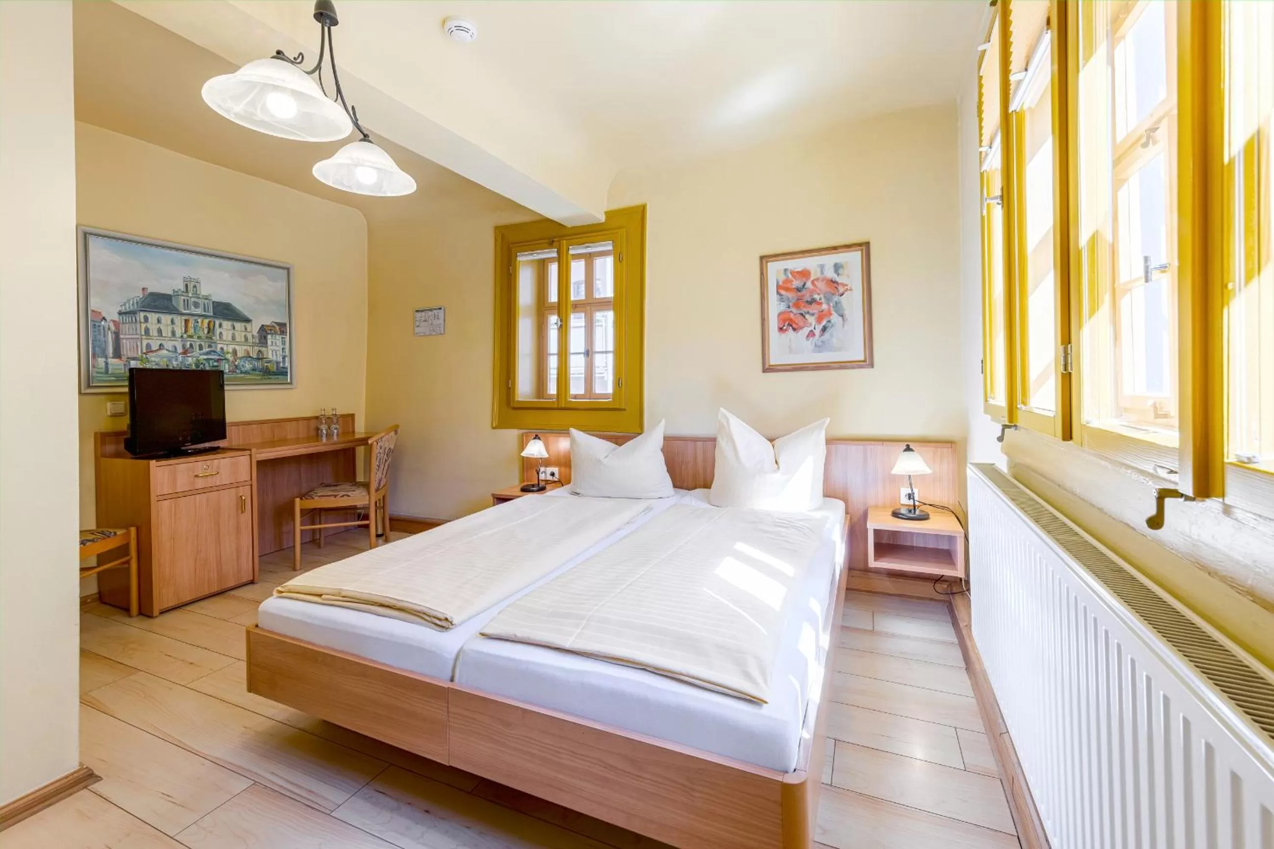 Bed in Watzdorfer Geleitschenke und Herberge