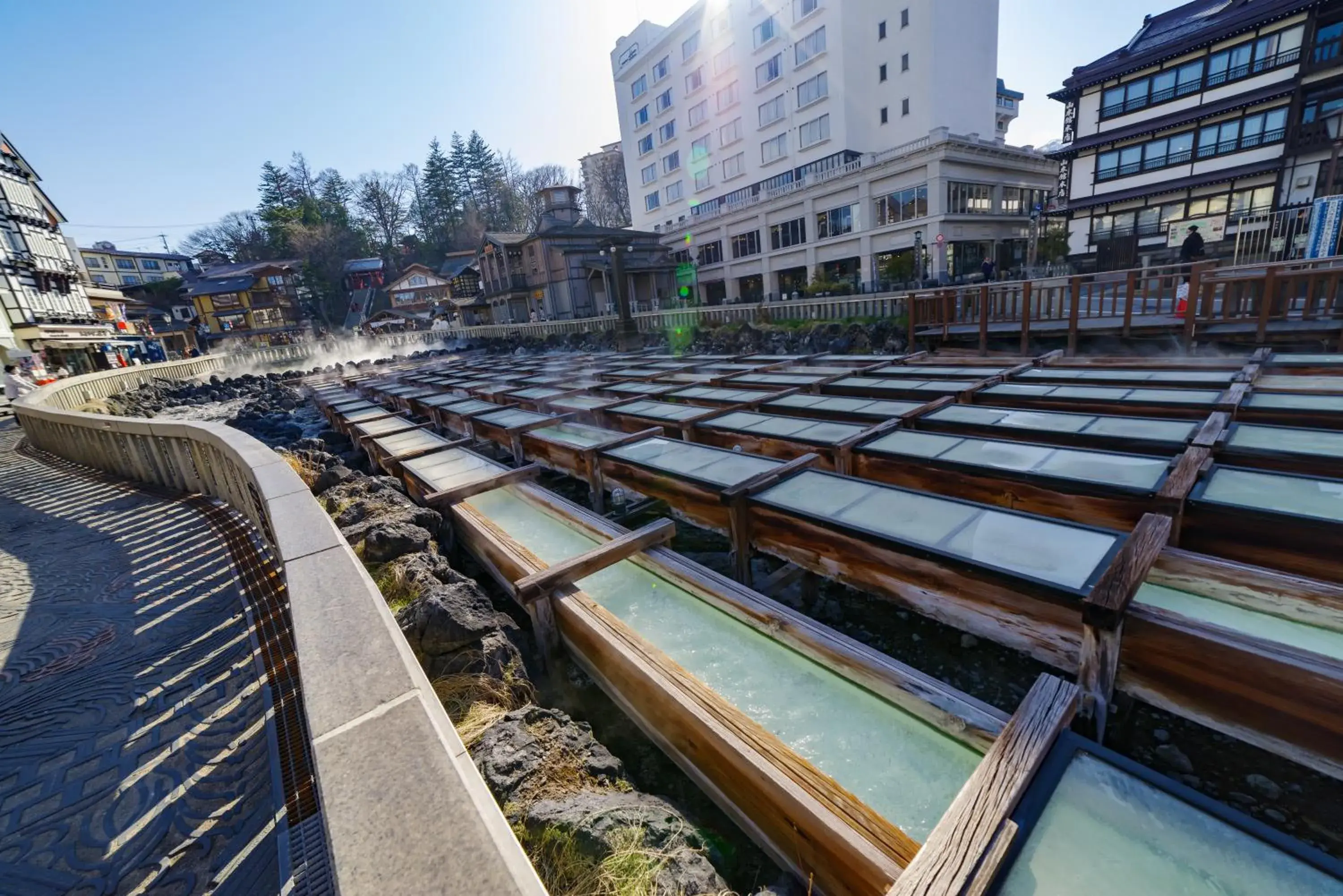 Nearby landmark in Kusatsu Onsen Daitokan