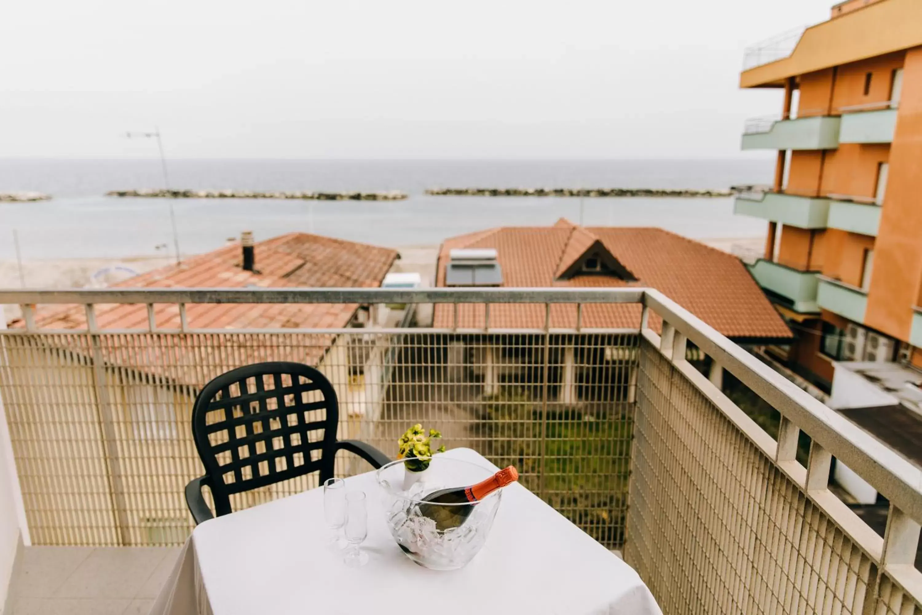 Sea view, Balcony/Terrace in Hotel Villa Claudia