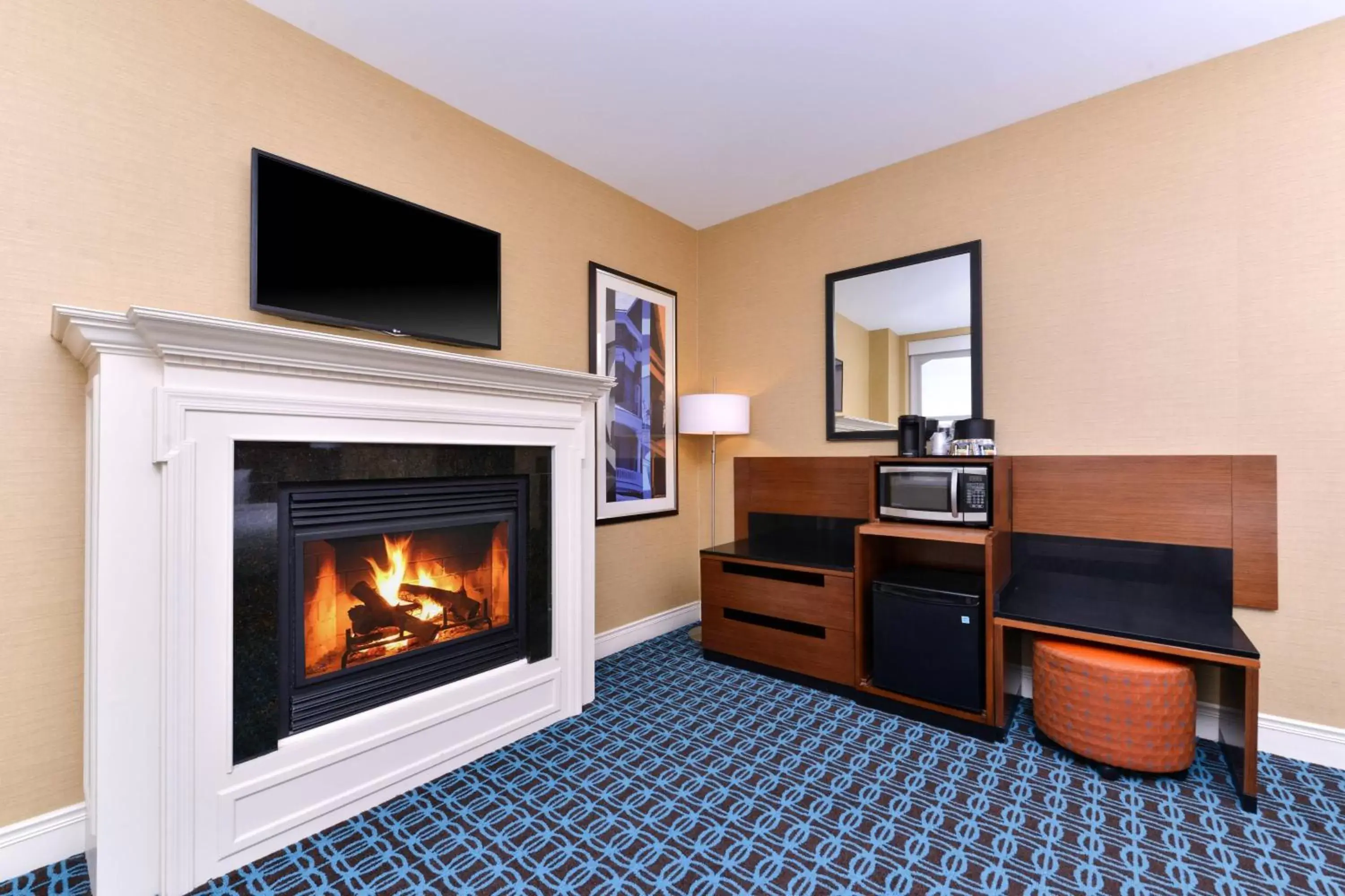 Photo of the whole room, TV/Entertainment Center in Fairfield Inn & Suites by Marriott Albany Downtown