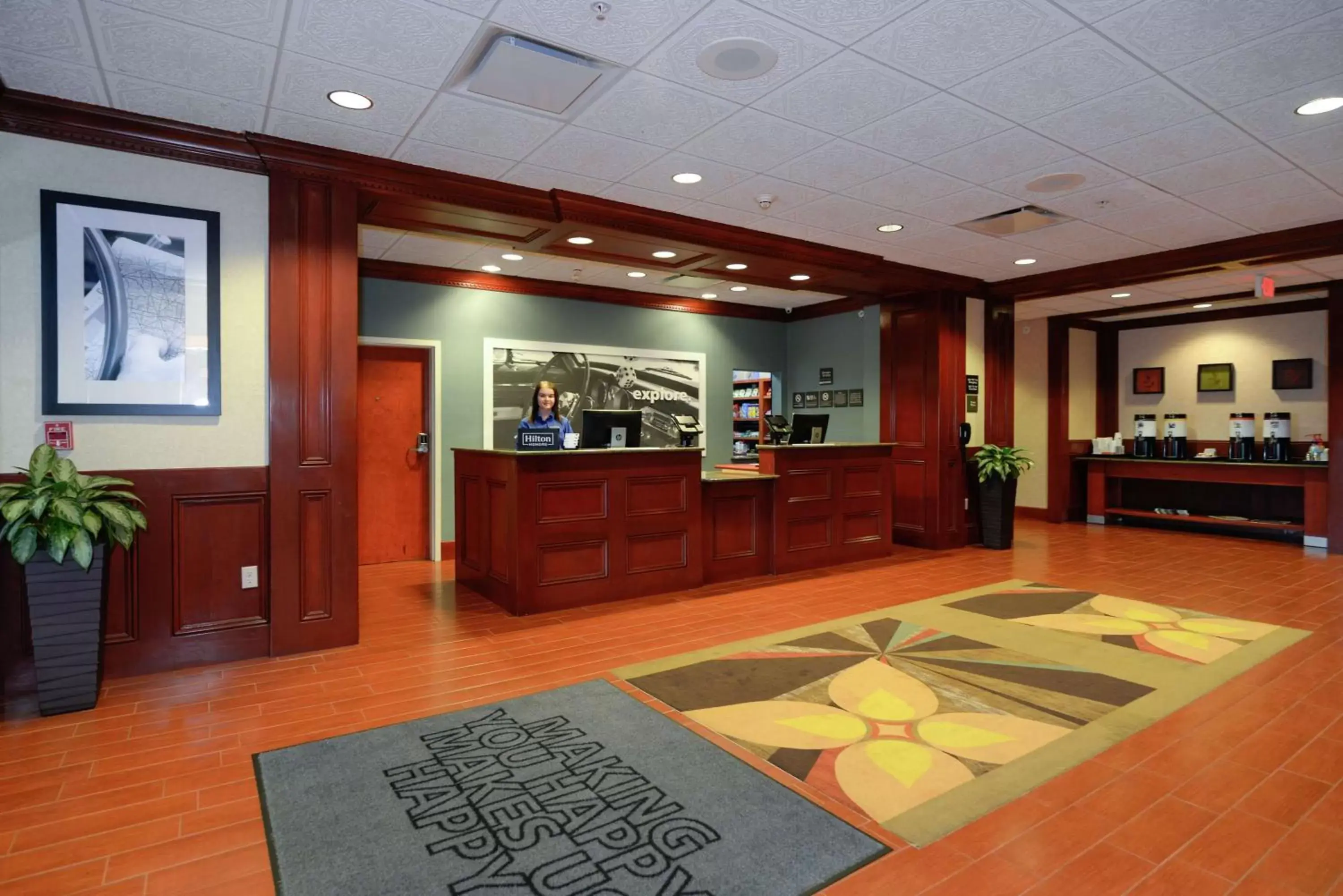 Lobby or reception in Hampton Inn & Suites Detroit/Chesterfield