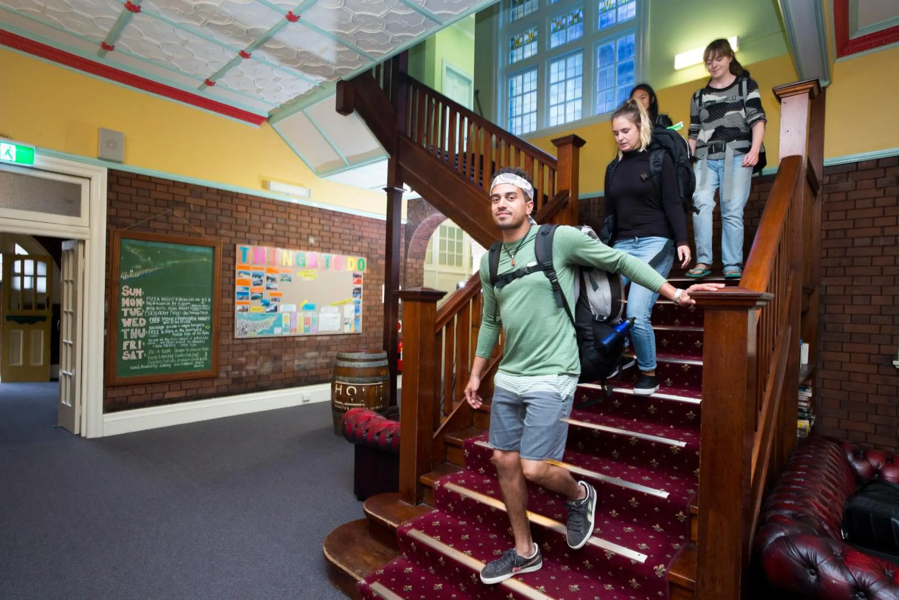 Lobby or reception in Newcastle Beach YHA Hostel