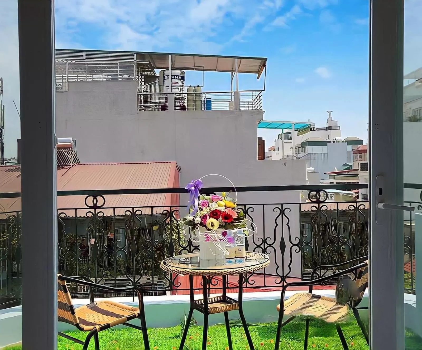 View (from property/room), Balcony/Terrace in Hanoi Old Quarter Hotel