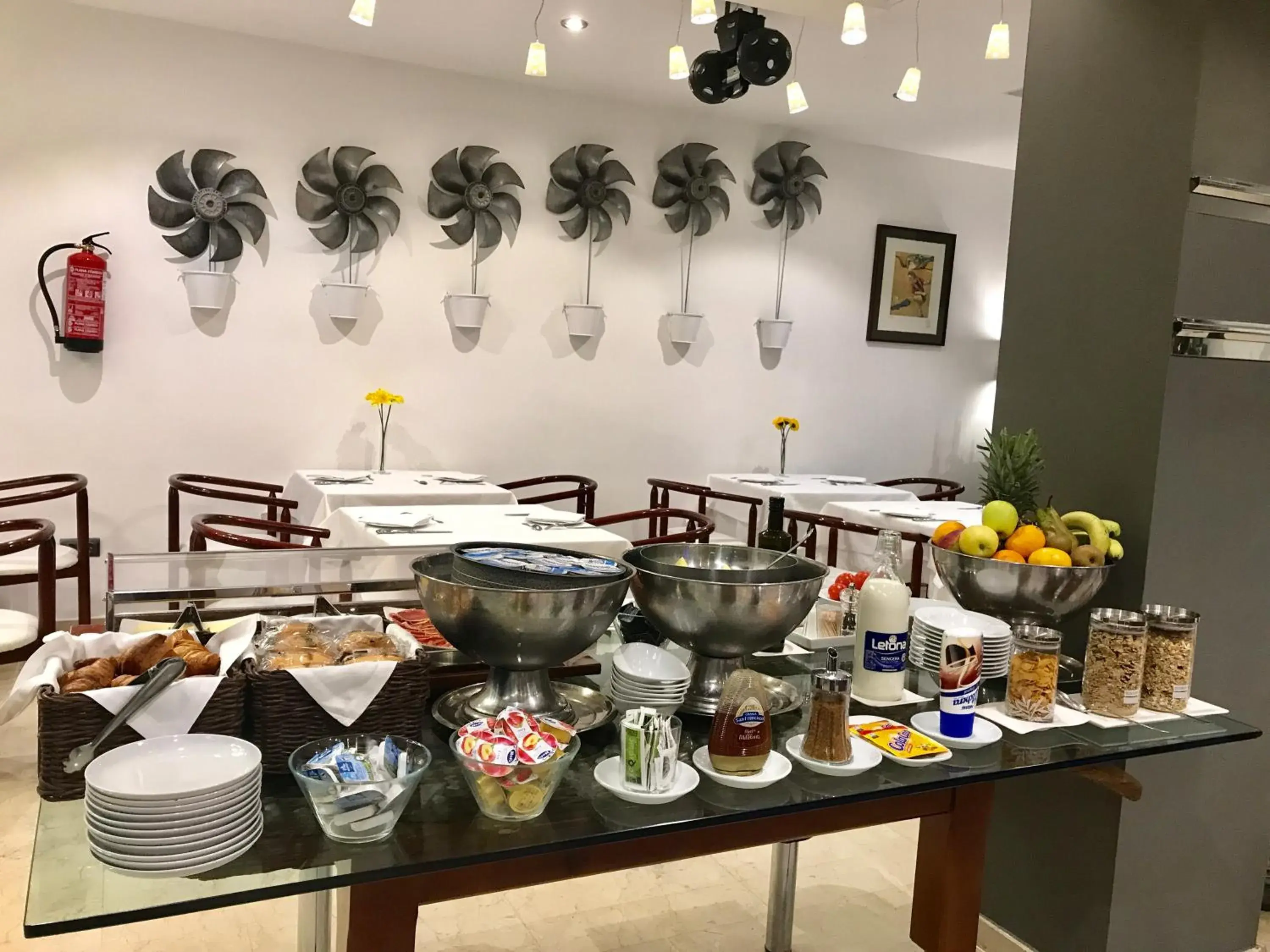 Buffet breakfast, Food in Hotel Calasanz