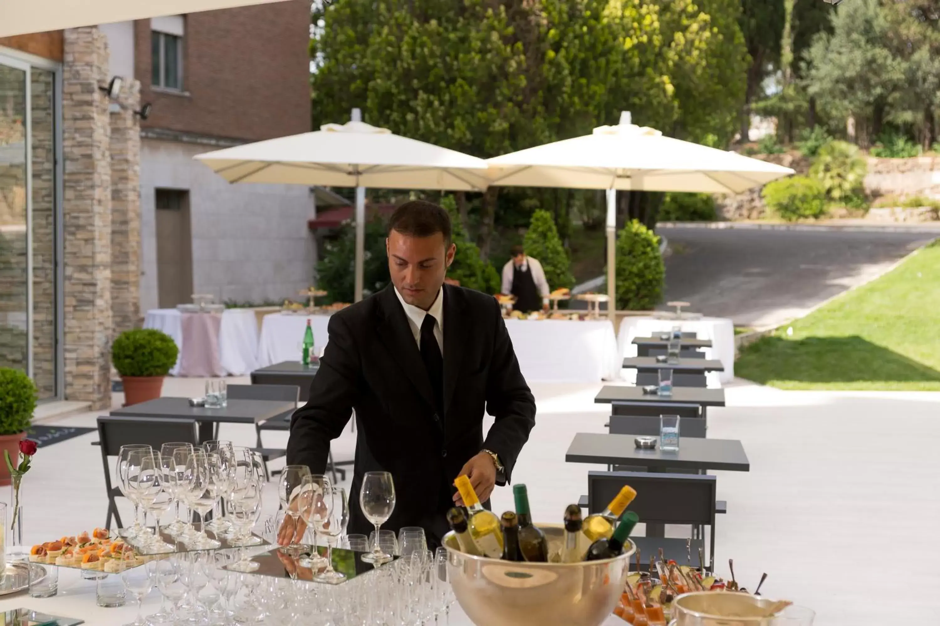 Staff, Restaurant/Places to Eat in Ele Green Park Hotel Pamphili