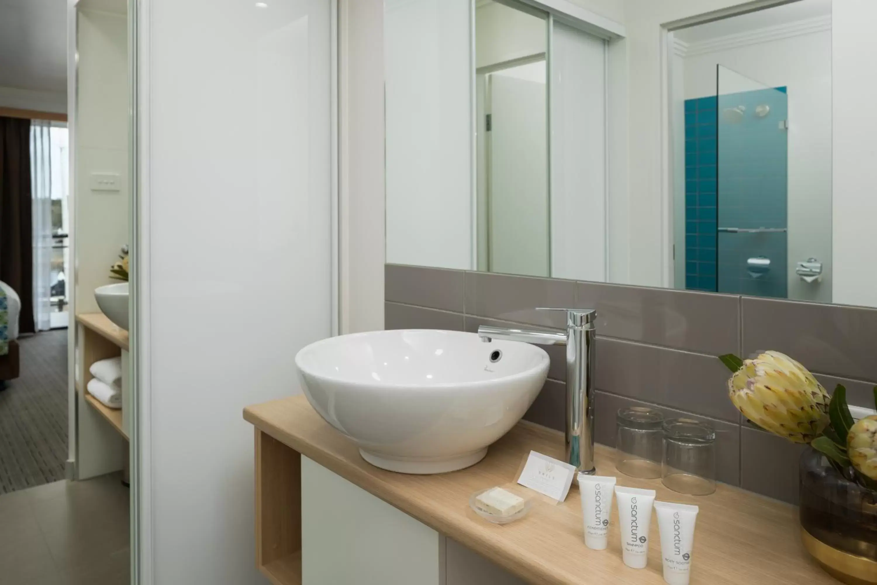Bathroom in Sails Port Macquarie by Rydges
