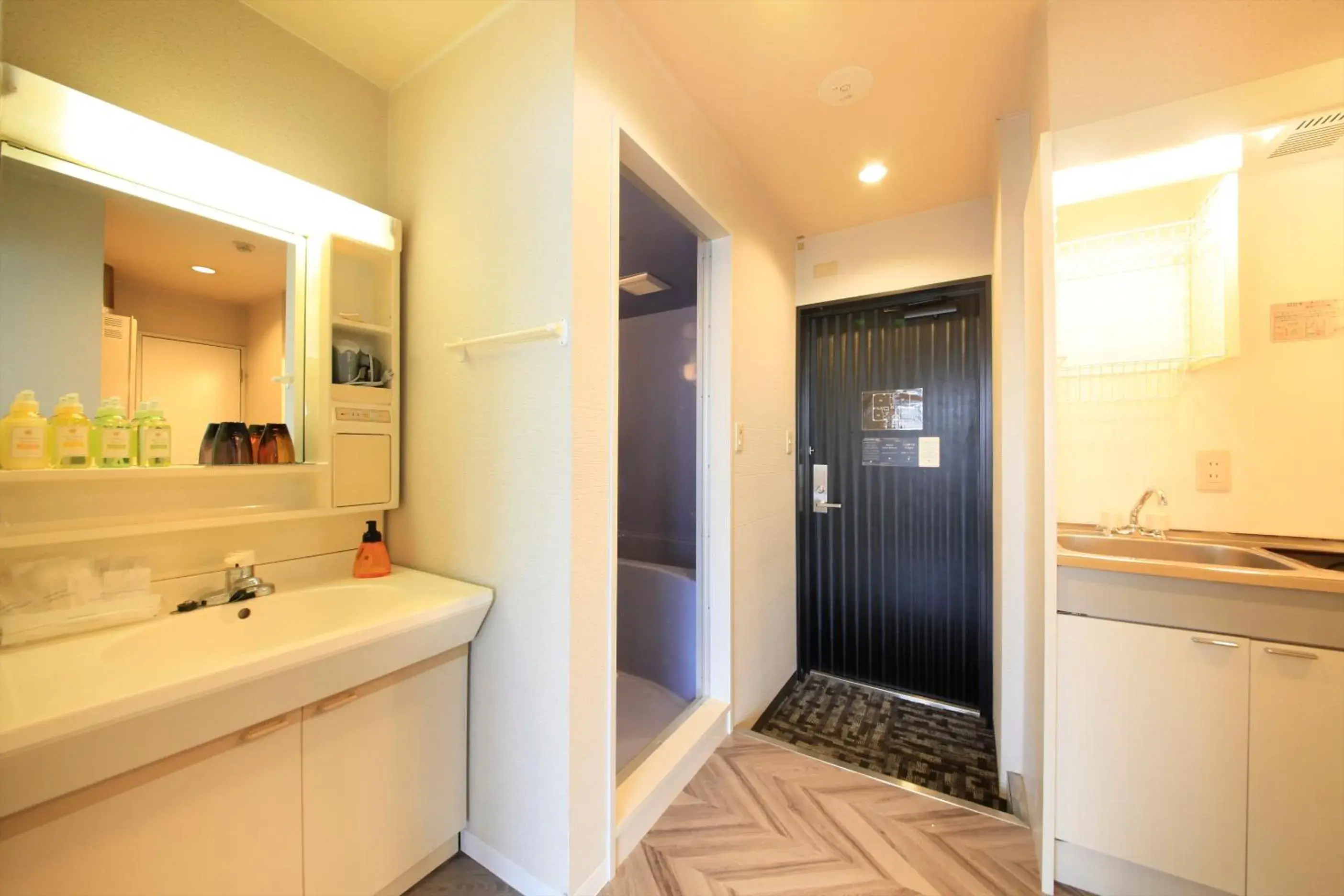 Photo of the whole room, Bathroom in Centurion Hotel Villa Suite Fukui Station