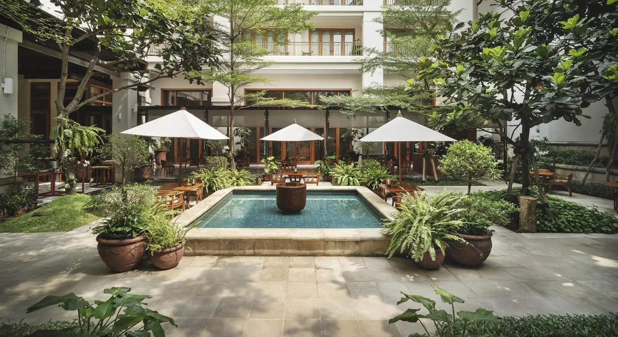 Garden, Swimming Pool in The Dharmawangsa Jakarta