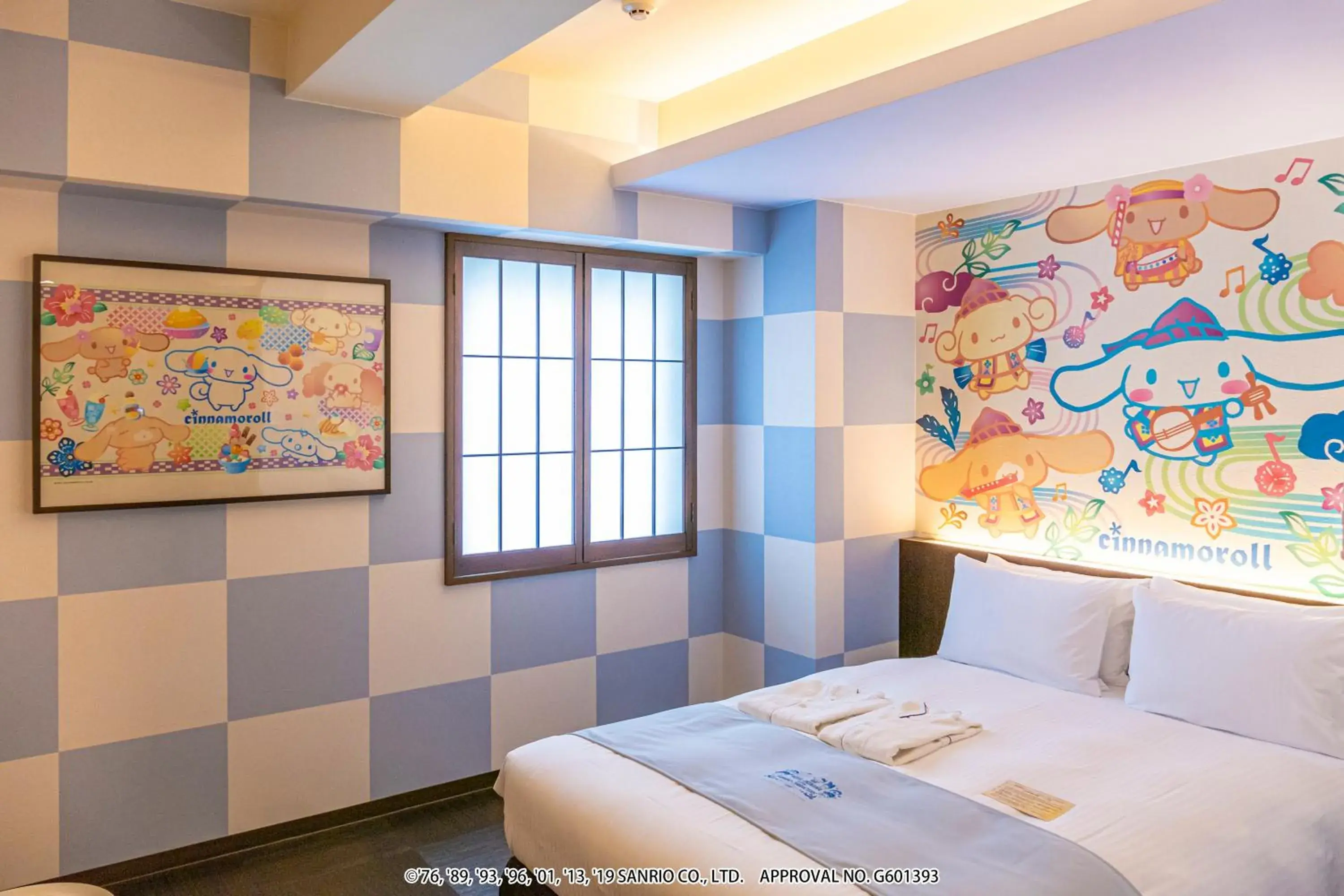 Photo of the whole room, Bed in Hotel Okinawa With Sanrio Characters