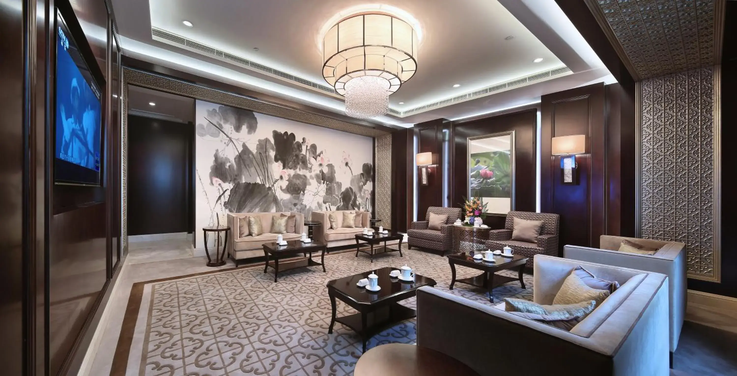 Banquet/Function facilities, Seating Area in Shanghai Dongjiao State Guest Hotel