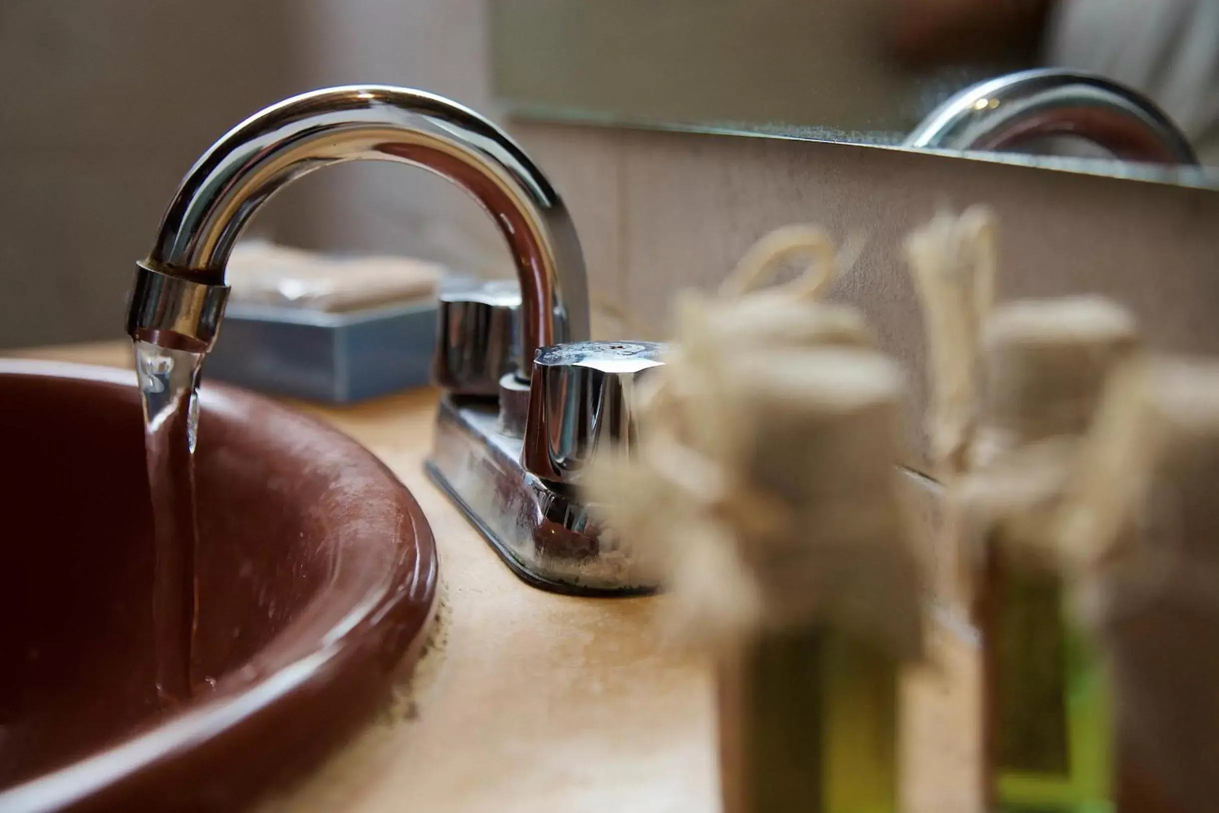 Decorative detail, Bathroom in Punta Piedra Beach Posada