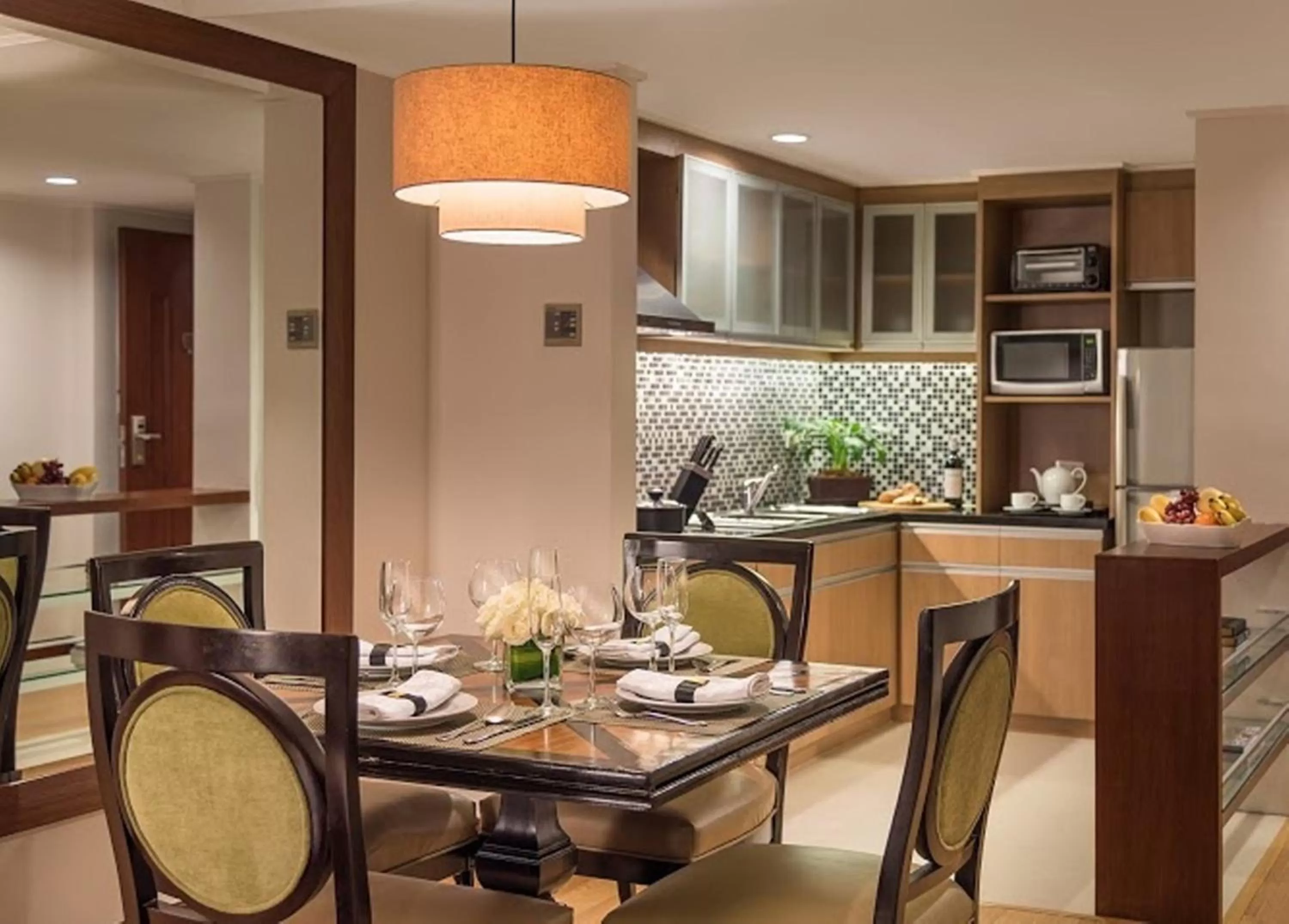 Kitchen or kitchenette in Discovery Suites Manila, Philippines