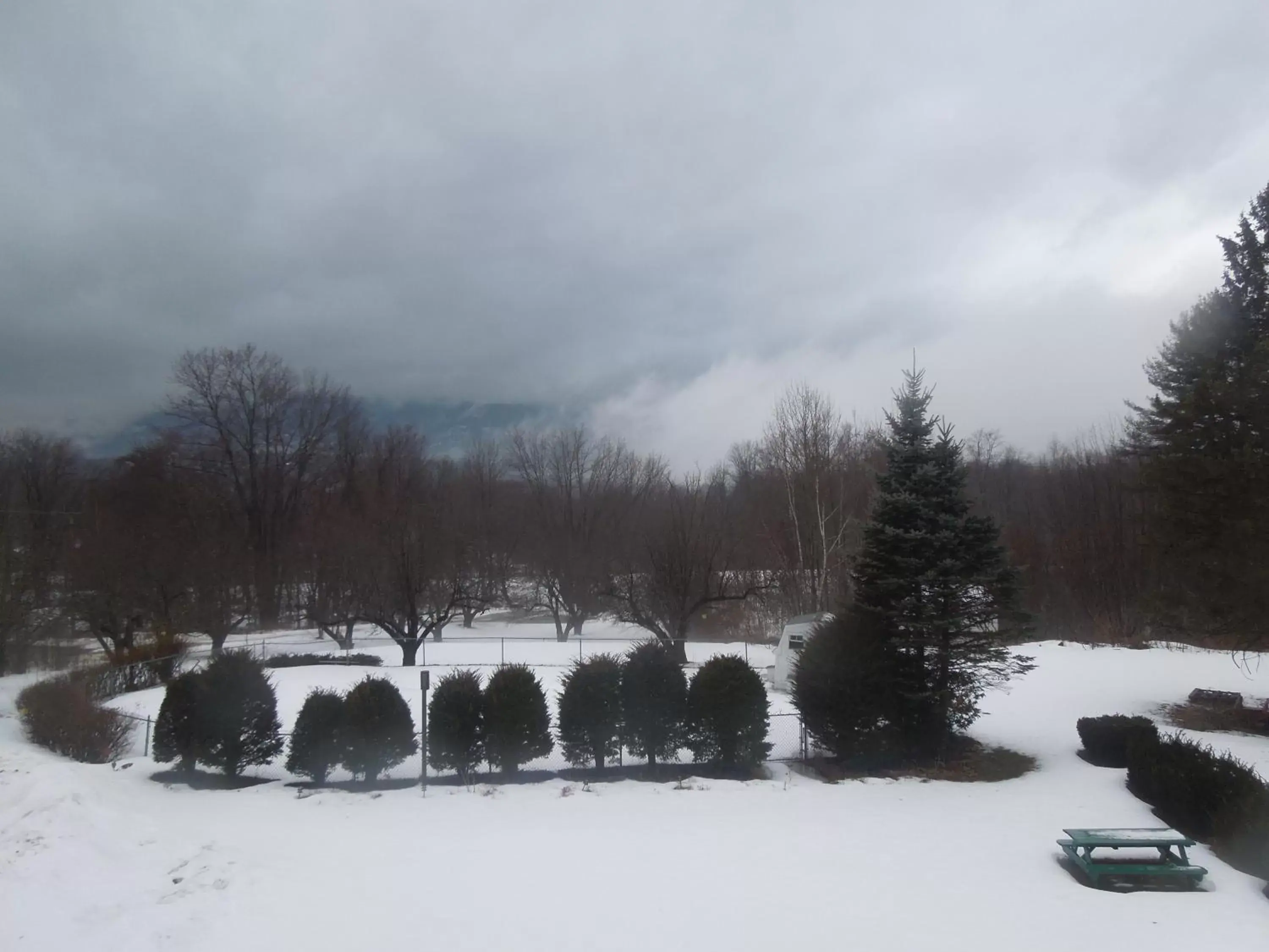 Swimming pool, Winter in Briarcliff Motel