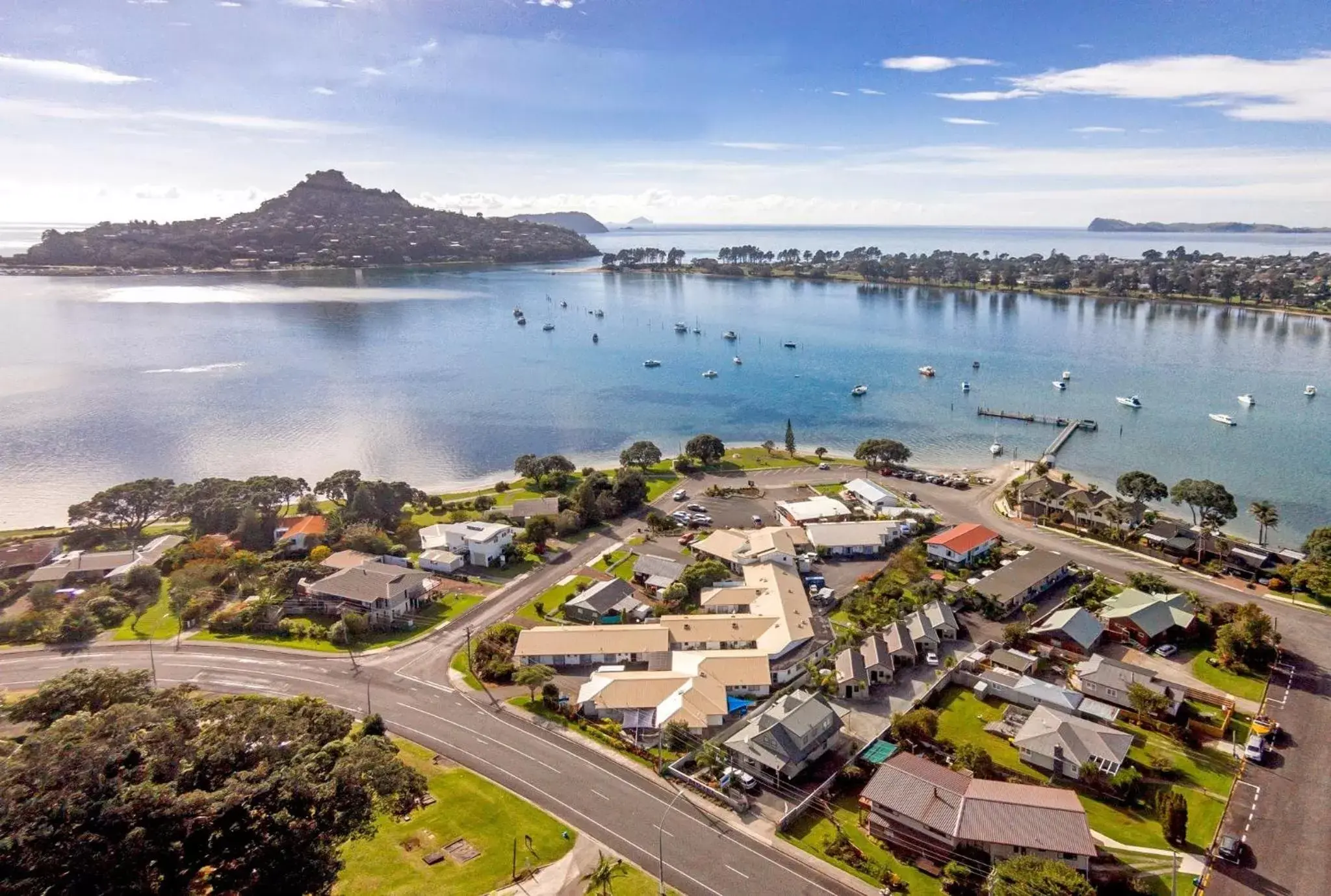 Day, Bird's-eye View in Tairua Shores Motel