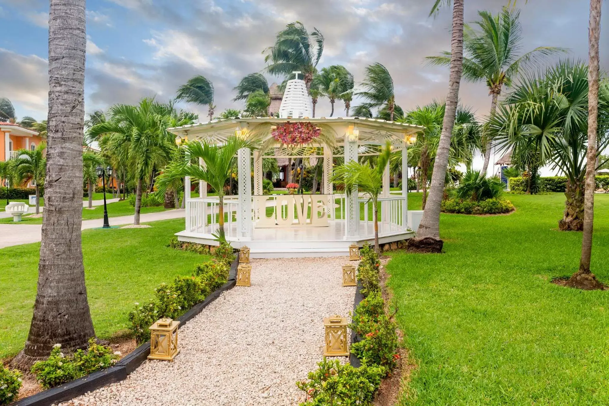 Patio, Property Building in Ocean Maya Royale Adults Only - All Inclusive